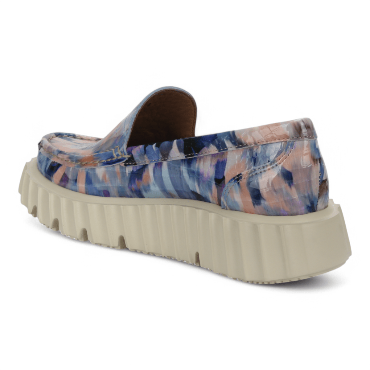 Bruno Menegatti Piemonte Mosaic Leather Loafer - Croco Blue