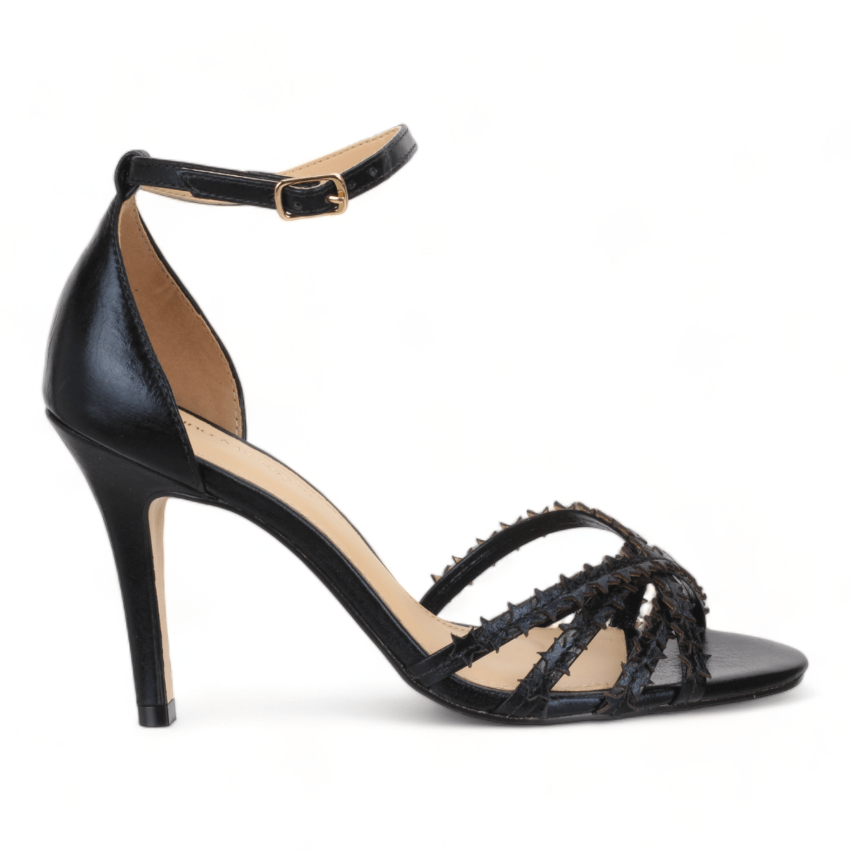 Bruno Menegatti Stars Dress Heel Sandals - Black
