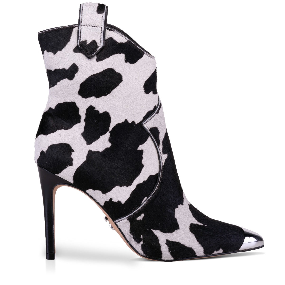 Carrano Amelia Western Designer Boot w/Calf Hair - White/Black