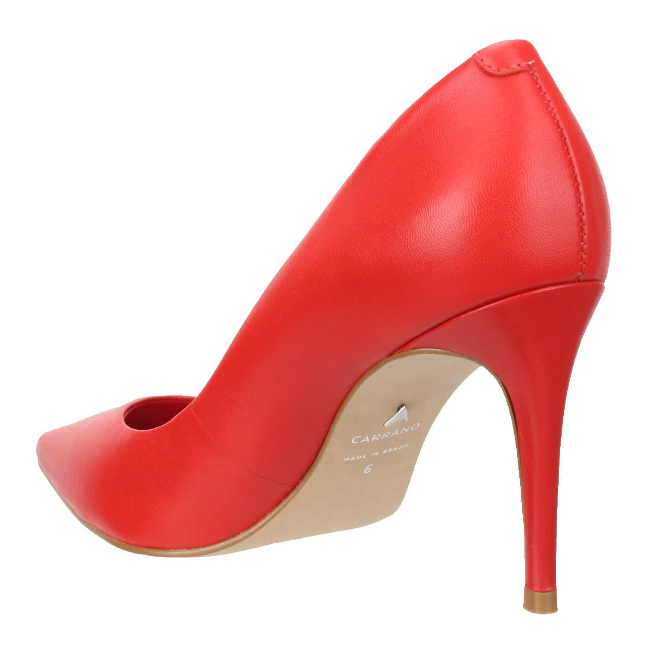 Carrano Beatriz Classic Leather Pump- Red