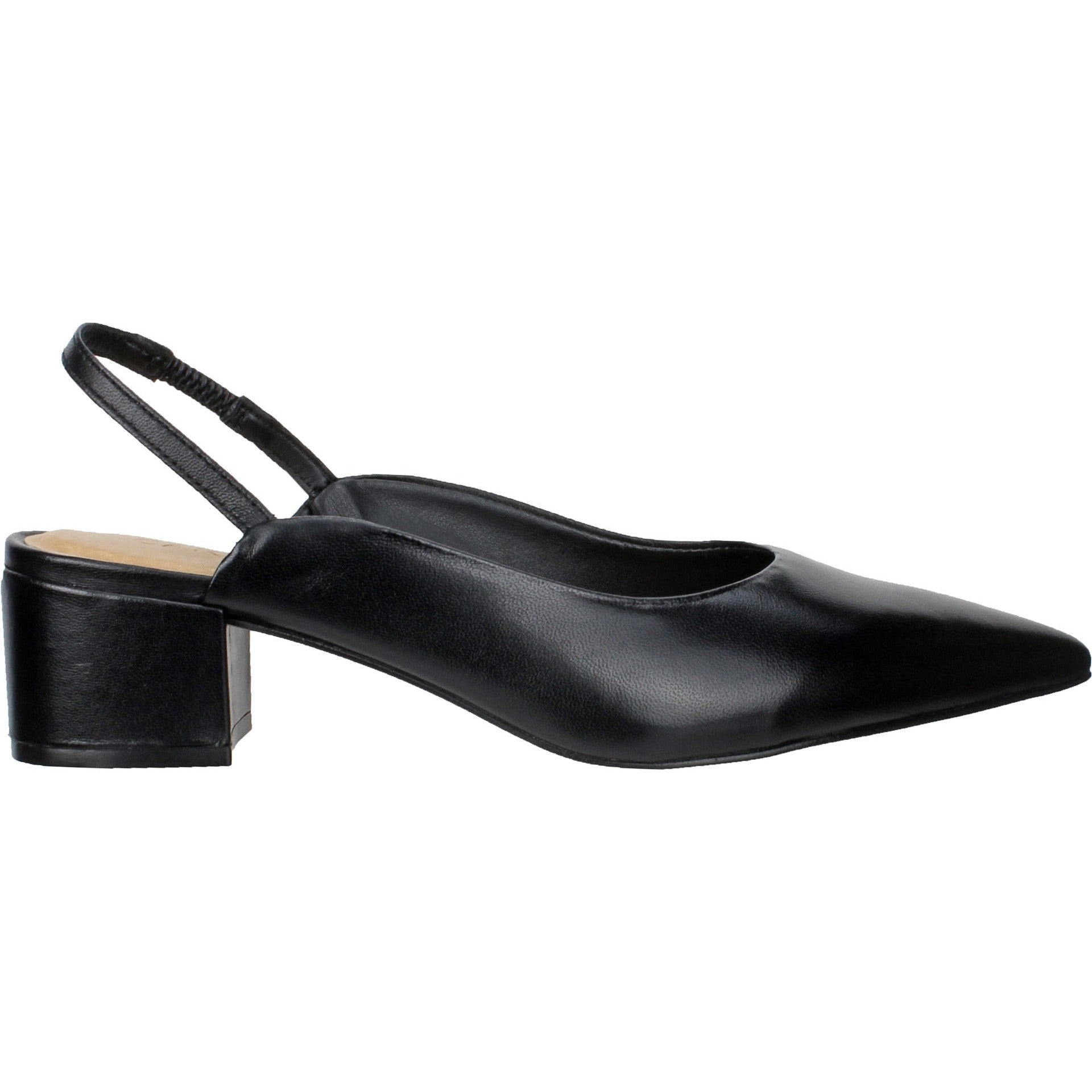 Carrano Heidi Leather Slingback Pump - Black