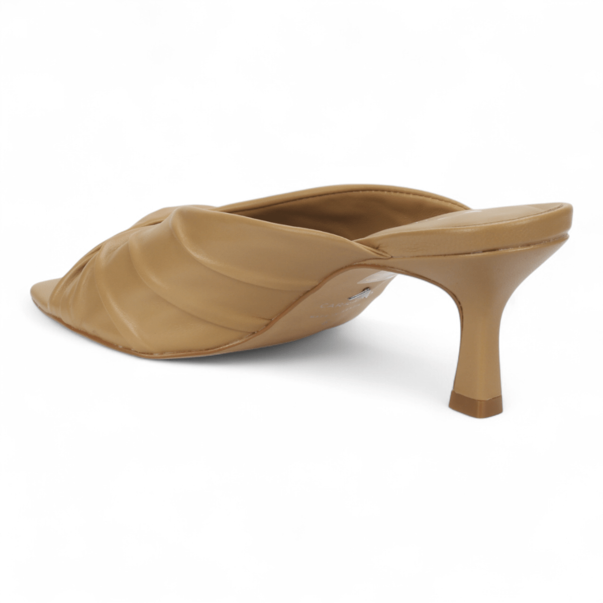 Carrano Sage II Leather Mule Slide Sandal - Toffee