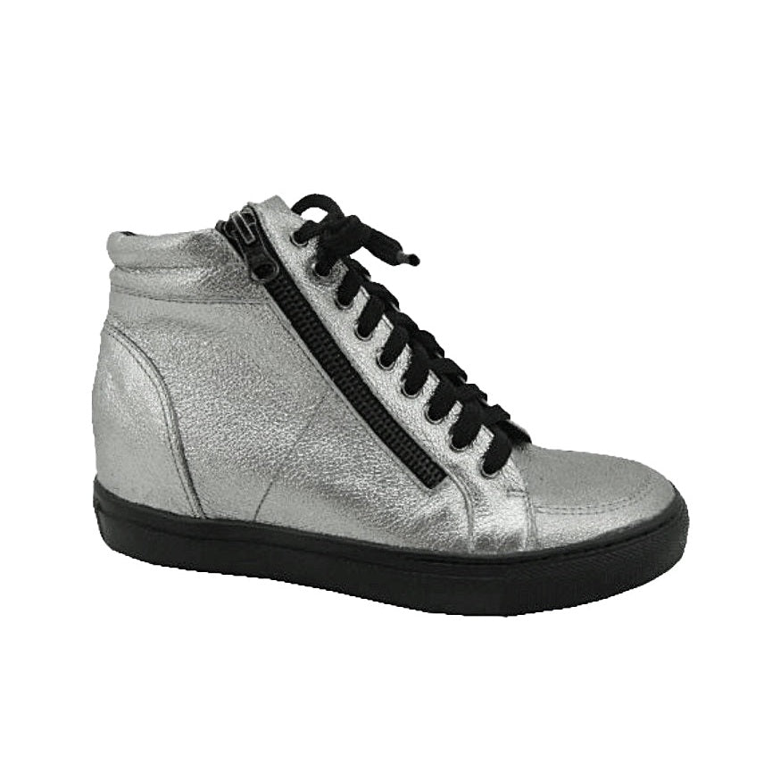 Lia Line High Top Sneaker - Pewter
