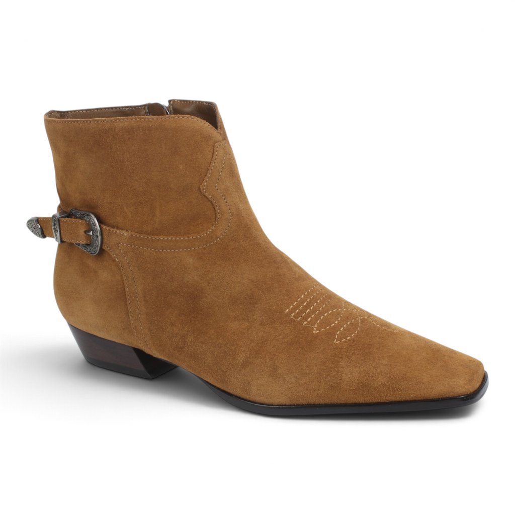 Carrano Suede Leather Boot - Saddle
