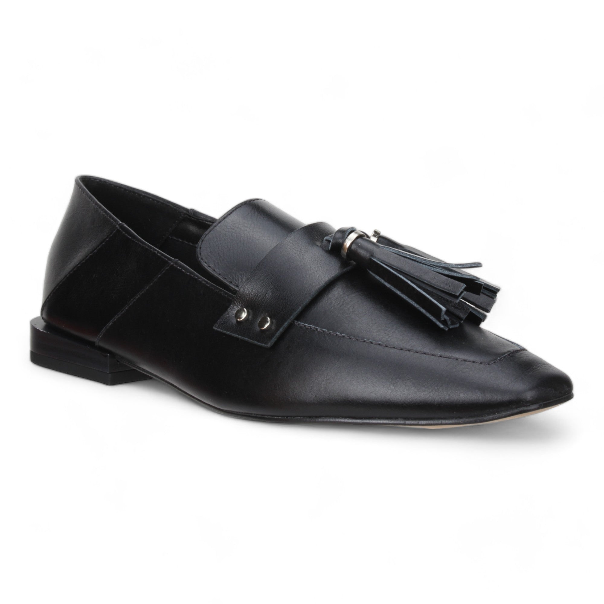 Bruno Menegatti Leather Loafer w/ Tassels - Black