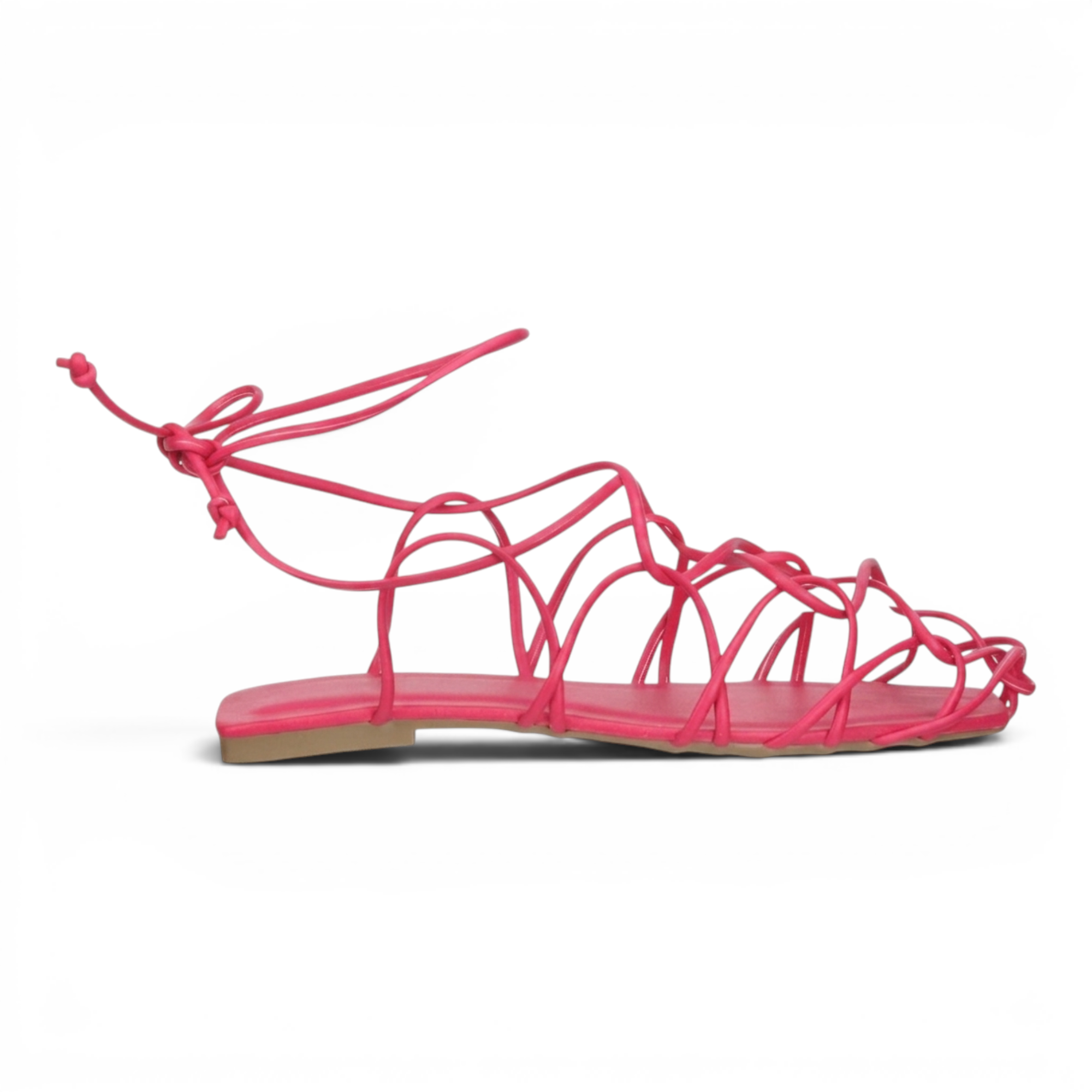 Bruno Menegatti Enya Leather Gladiator Sandal - Hot Pink