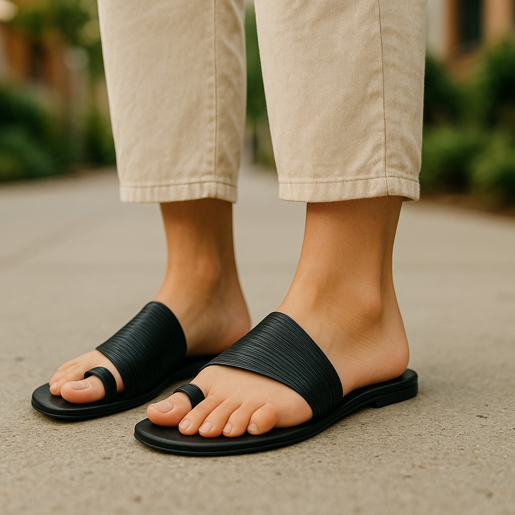 Bruno Menegatti Doya Slide Sandal - Black