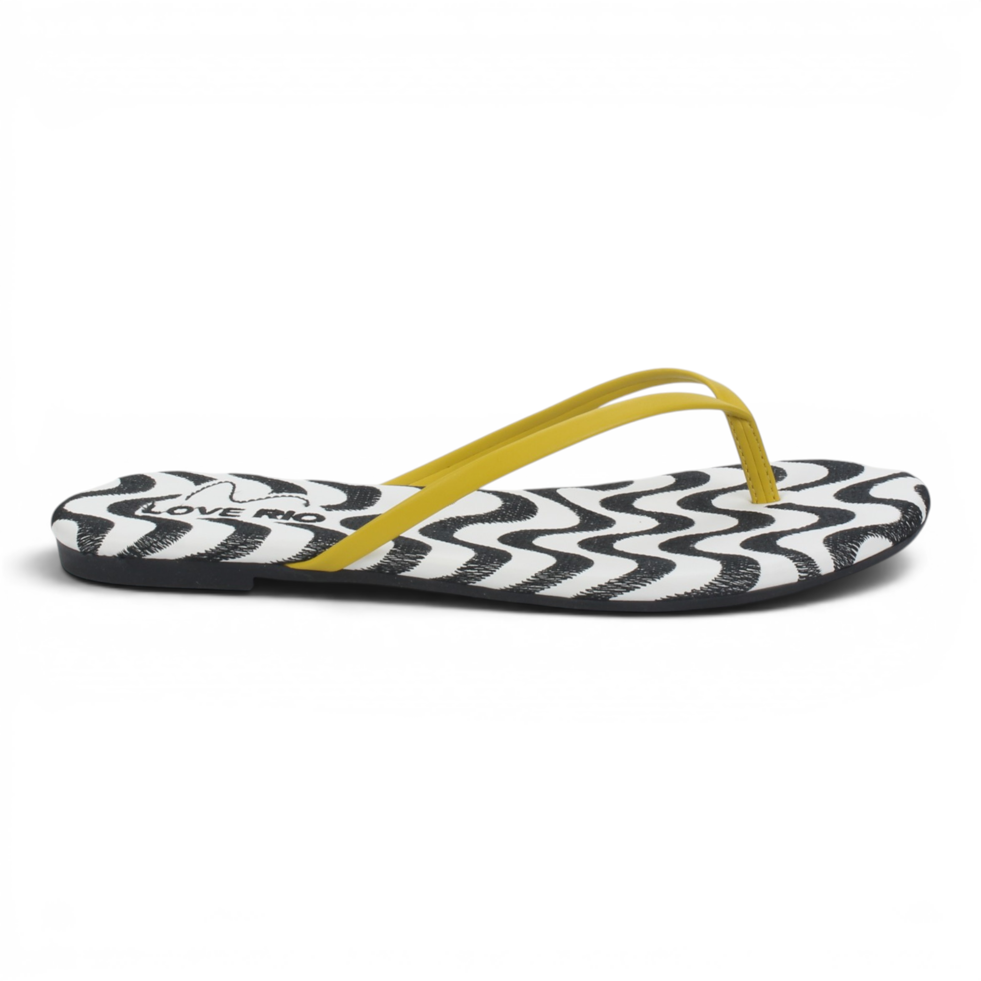 Love Rio Seaside Copacabana Thong Flat Sandal - Yellow