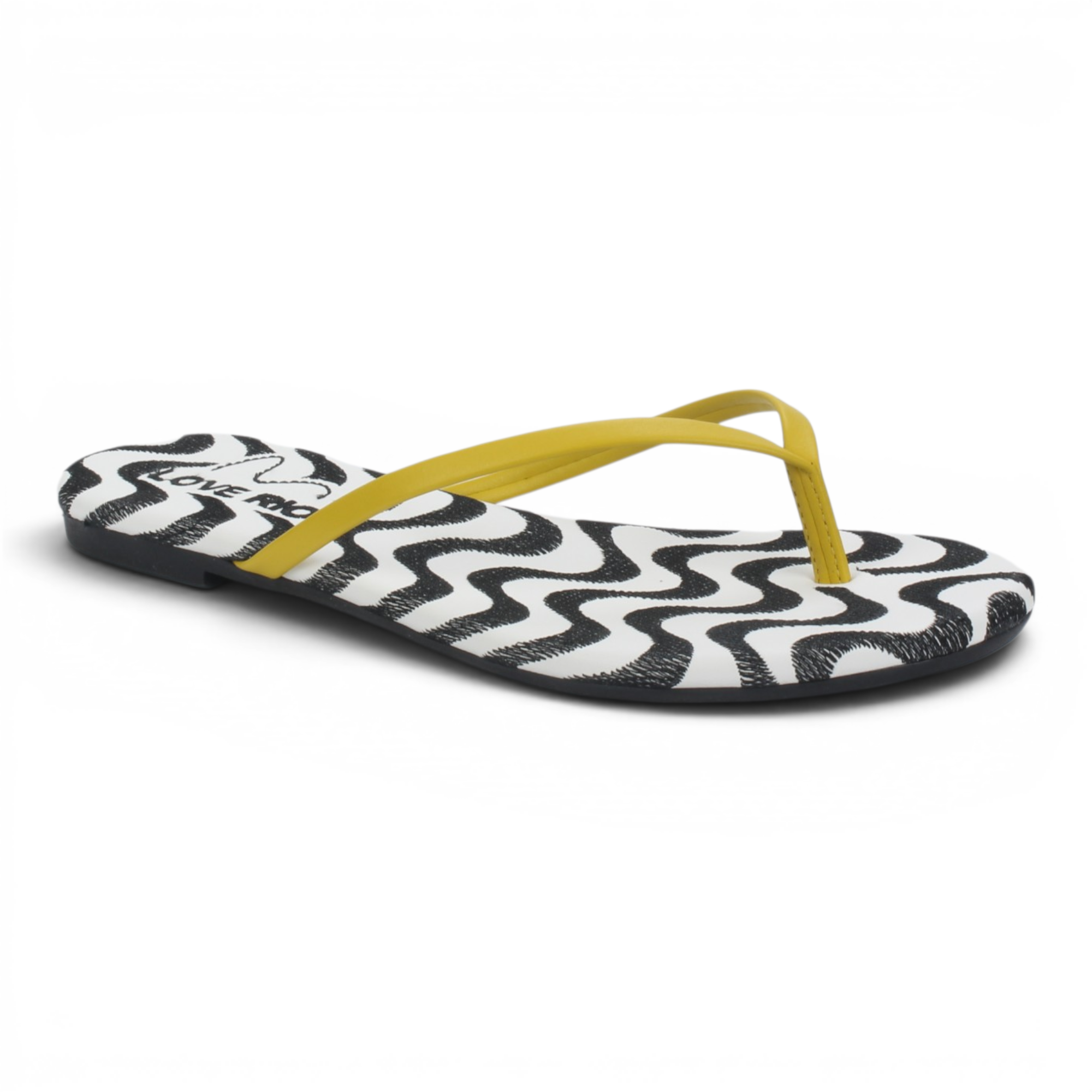 Love Rio Seaside Copacabana Thong Flat Sandal - Yellow
