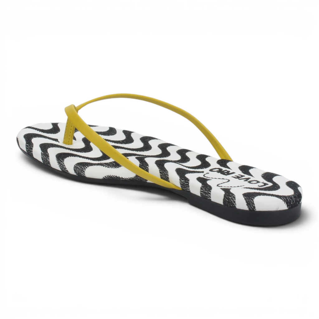 Love Rio Seaside Copacabana Thong Flat Sandal - Yellow