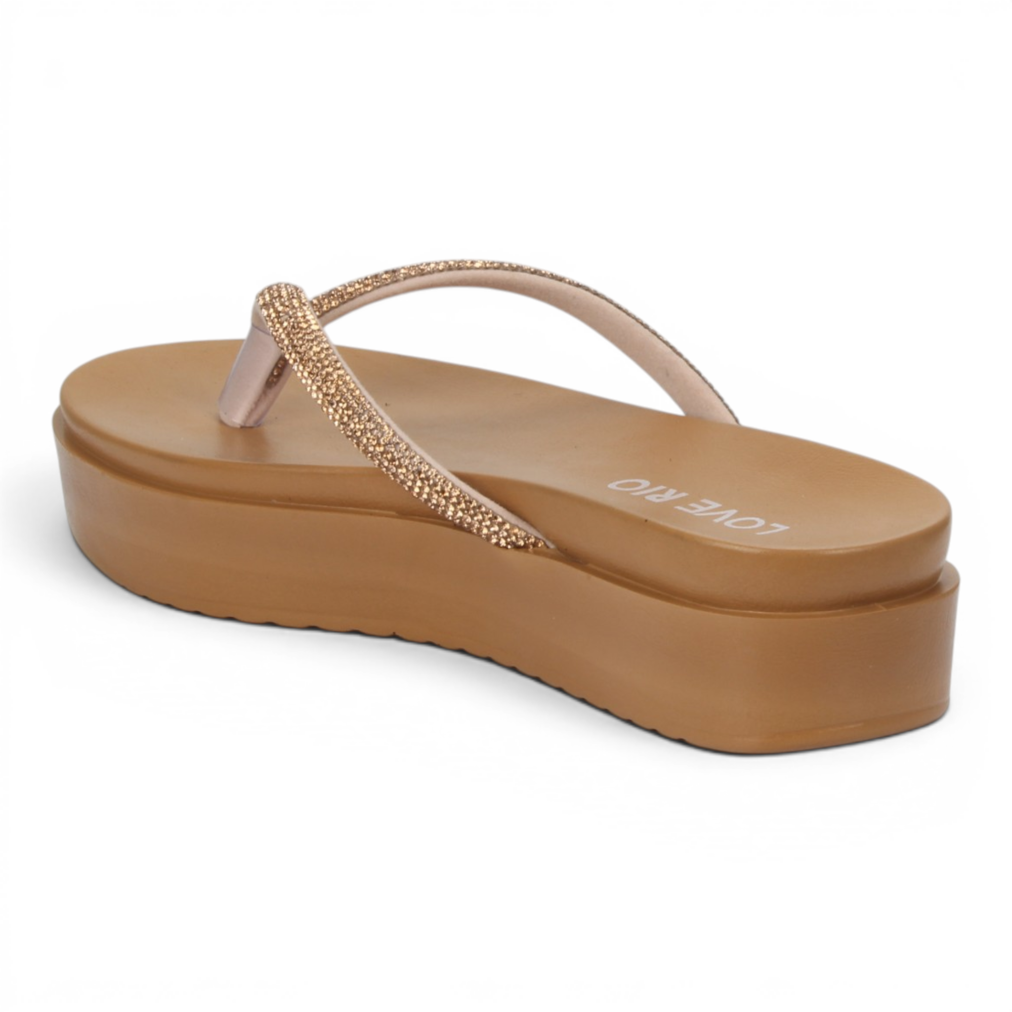 Love Rio Copacabana Seaside Bling Sandals - Khaki