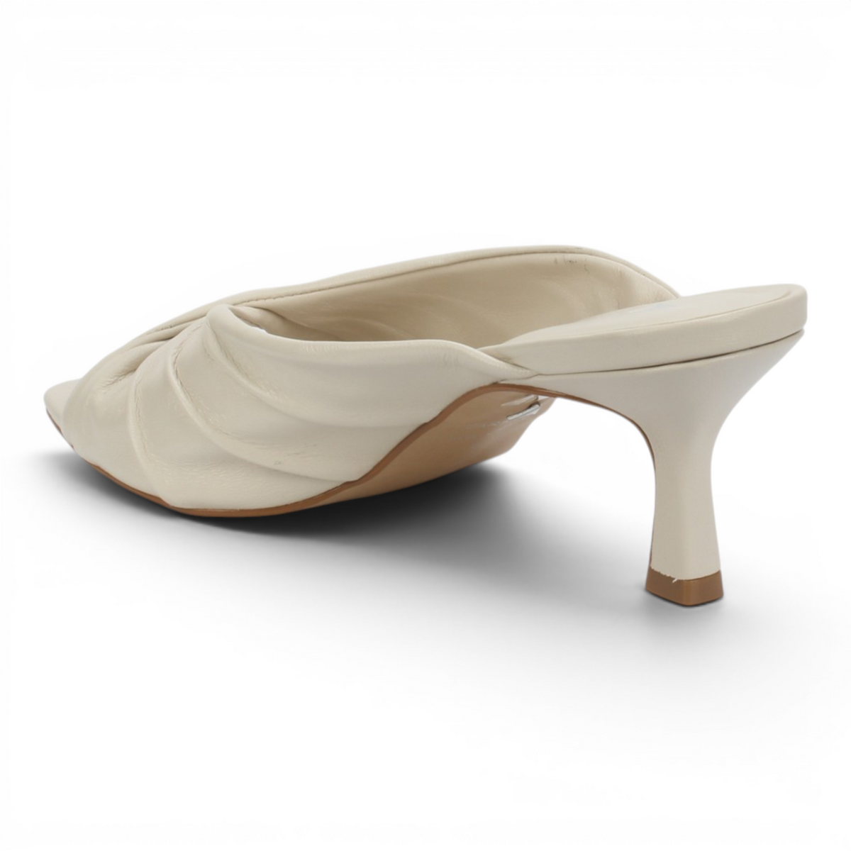 Carrano Sage II Leather Mule Slide Sandal - Milk