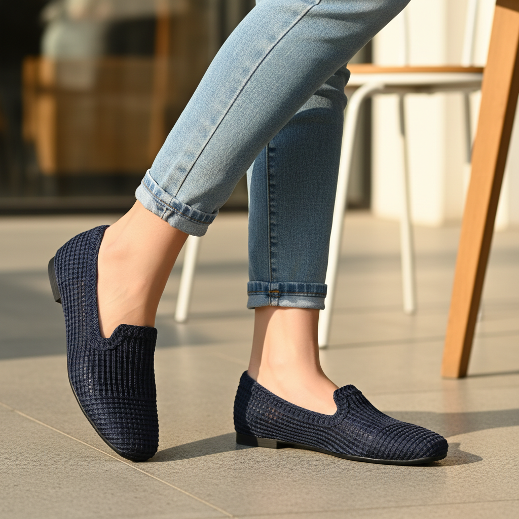 Bruno Menegatti Crochet Loafer - Navy