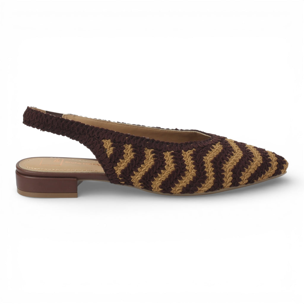 Bruno Menegatti Jenny Crochet Slingback - Coffee / Pecan