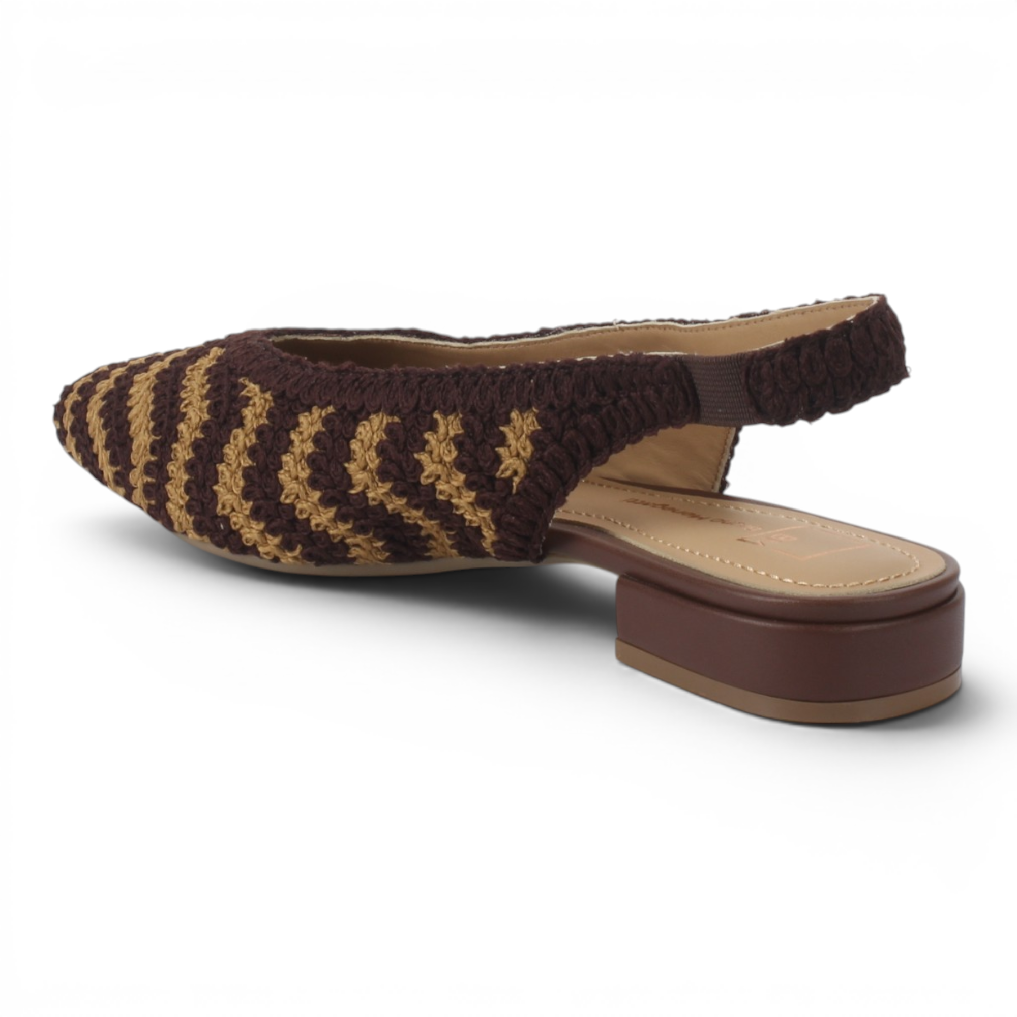 Bruno Menegatti Jenny Crochet Slingback - Coffee / Pecan