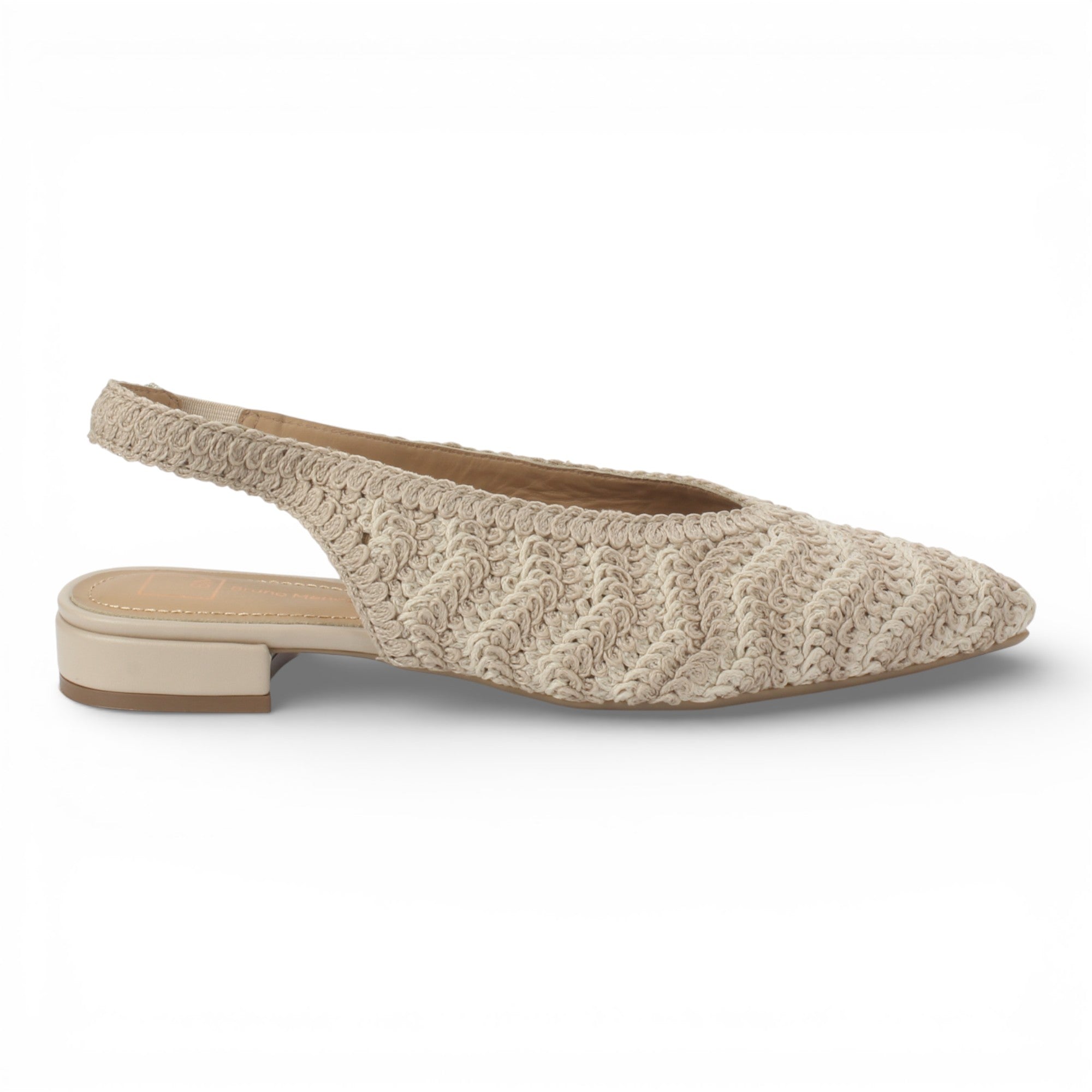 Bruno Menegatti Jenny Crochet Slingback - Cream / Nude