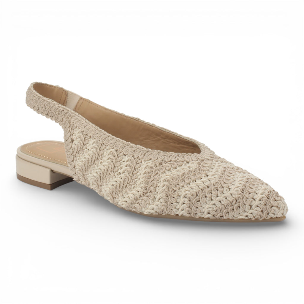 Bruno Menegatti Jenny Crochet Slingback - Cream / Nude