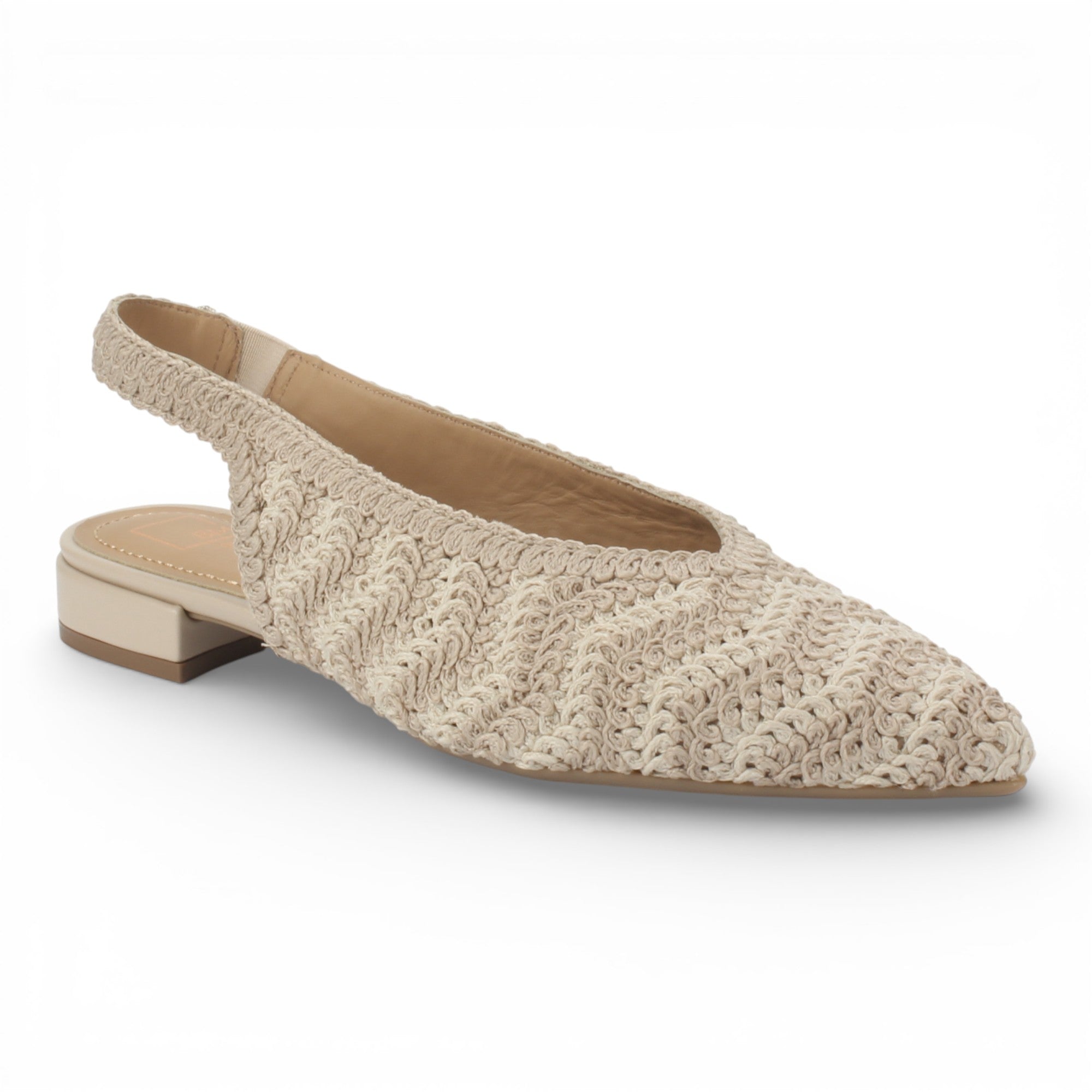 Bruno Menegatti Jenny Crochet Slingback - Cream / Nude