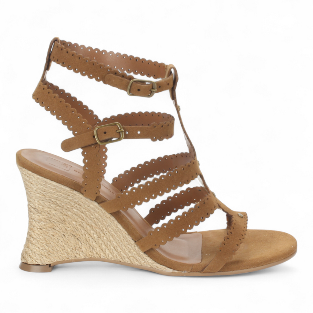 Bruno Menegatti Gia Wedge Sandal - Whiskey