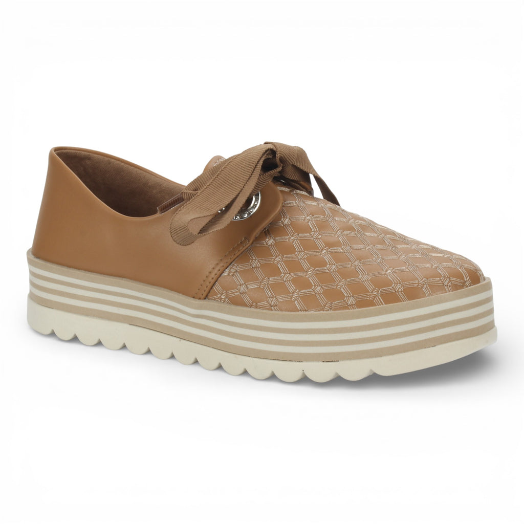 Love Rio Maple Lace up Sneakers - Camel