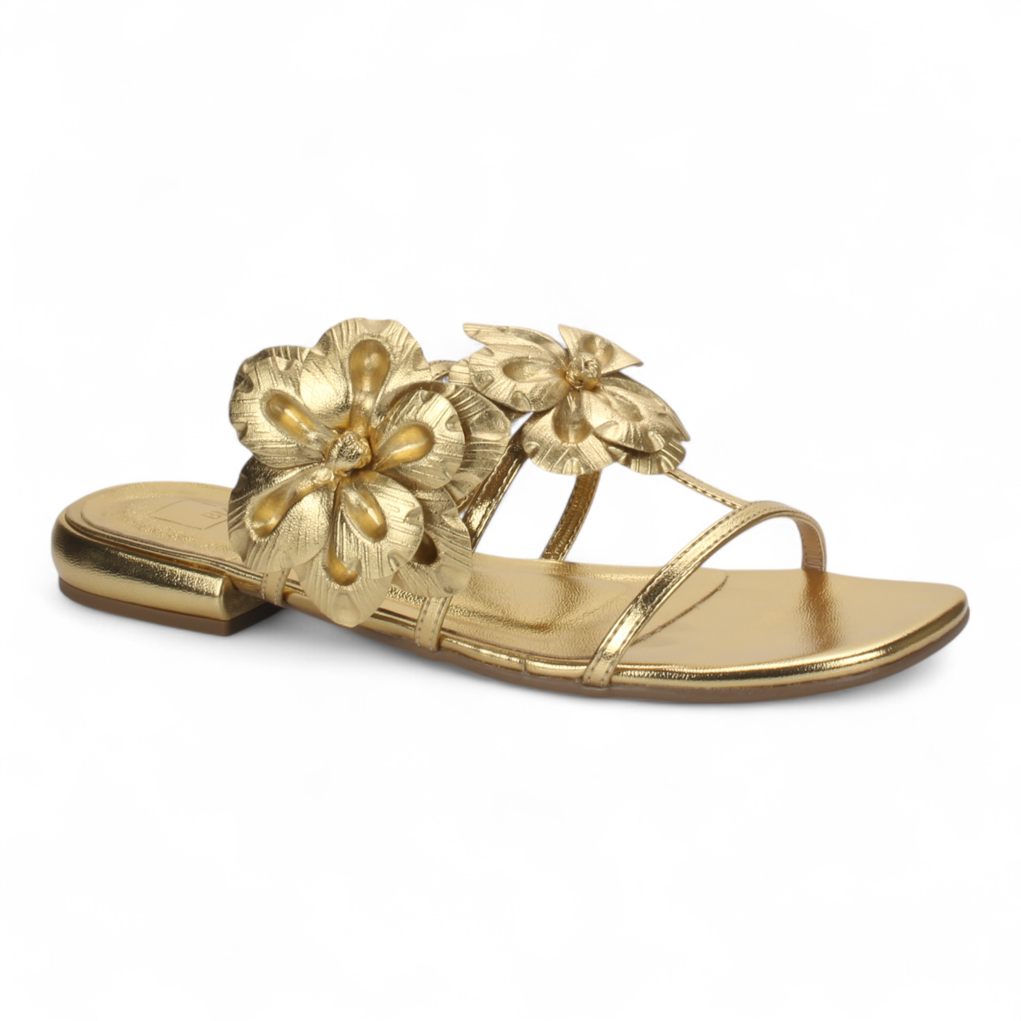Bruno Menegatti Bloom Slide Sandal Flower - Champagne Gold