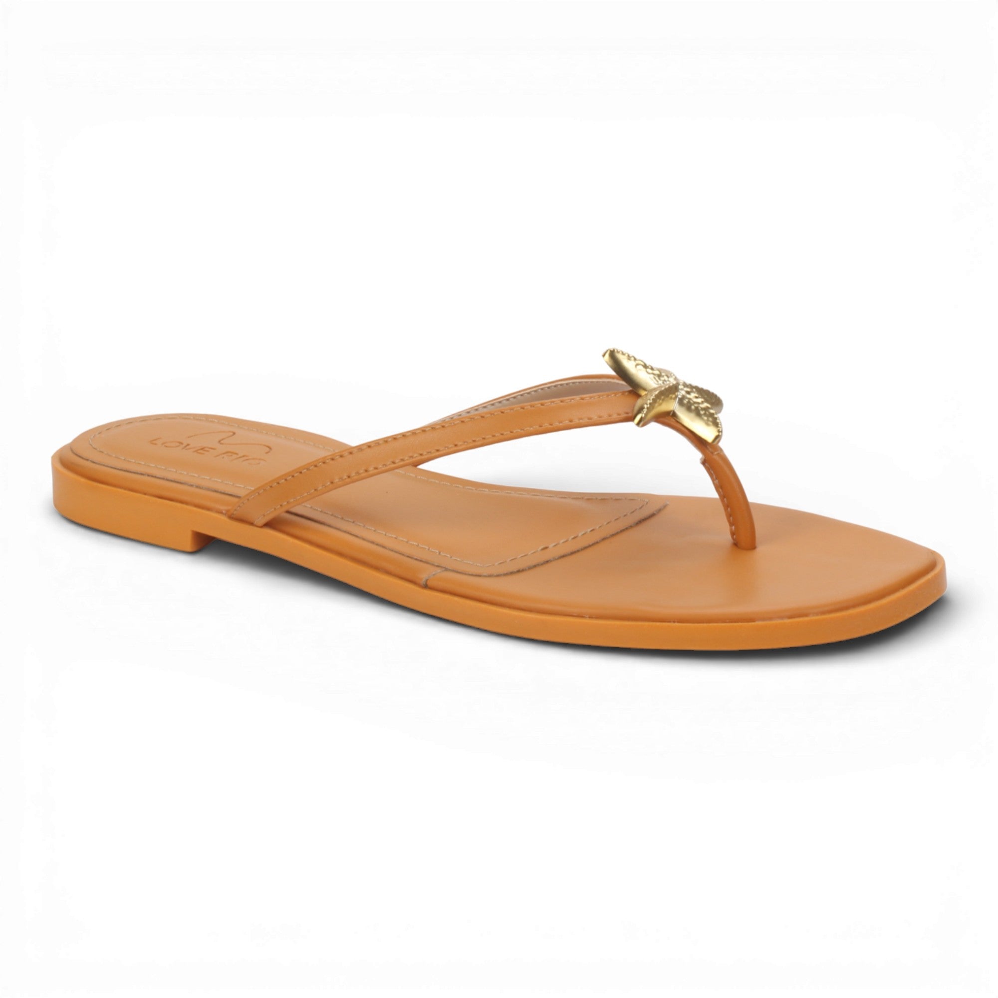 Love Rio Sandy Thong Flat Sandal - Tangerine