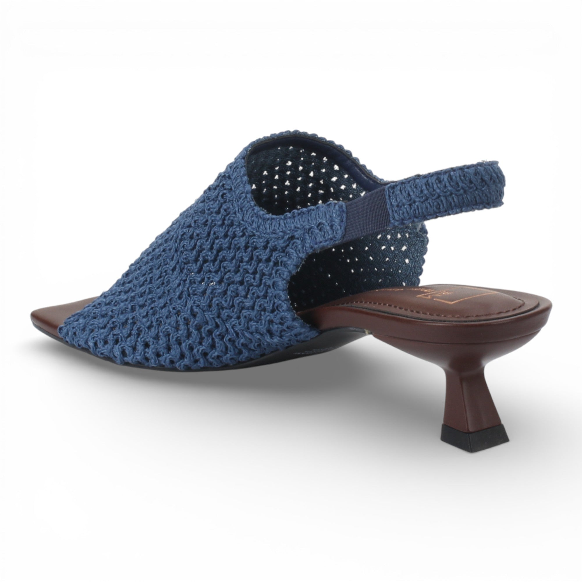 Bruno Menegatti Jacki Slingback Crochet Sandal - Blue