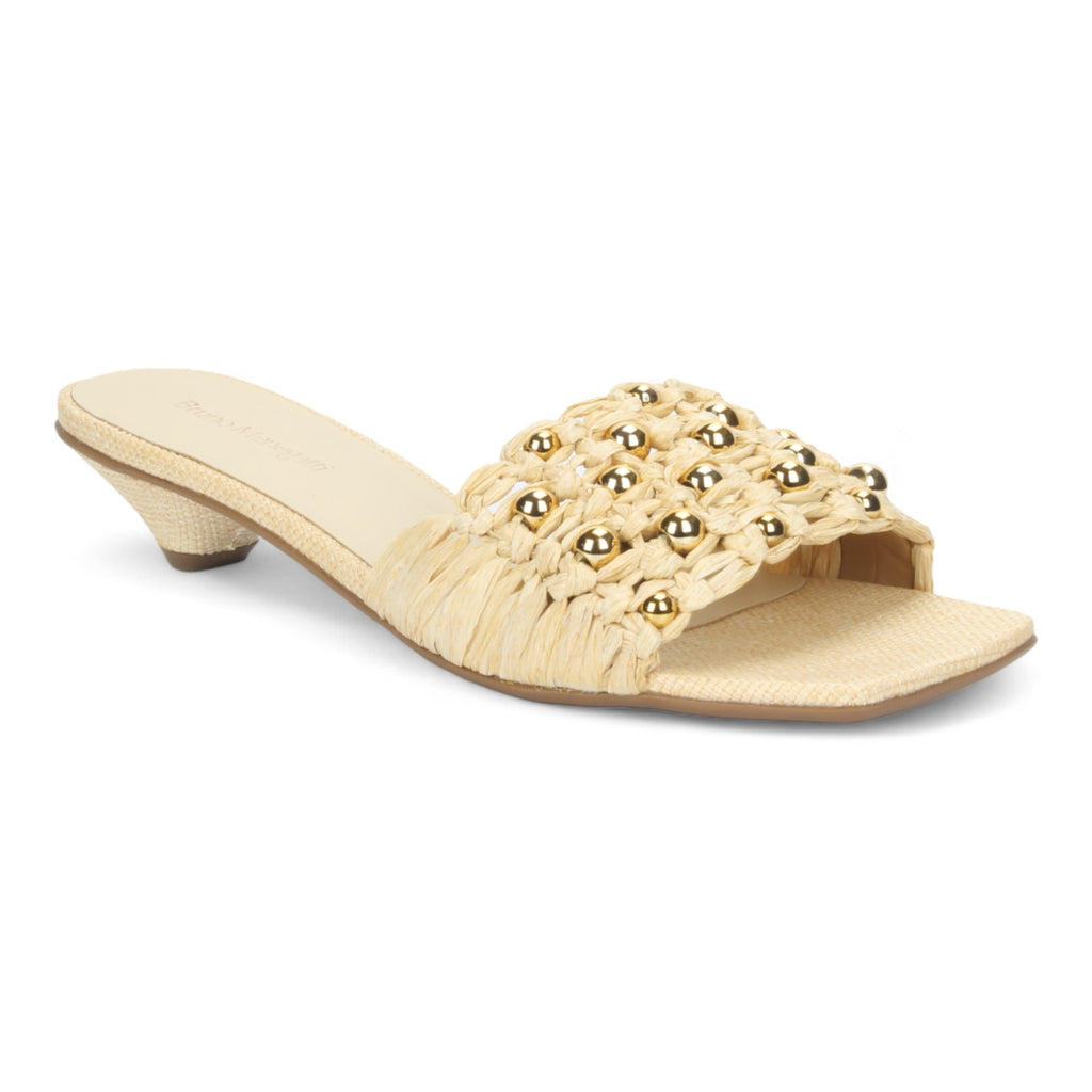 Bruno Menegatti Lulu Raffia Slide Sandal - Natural