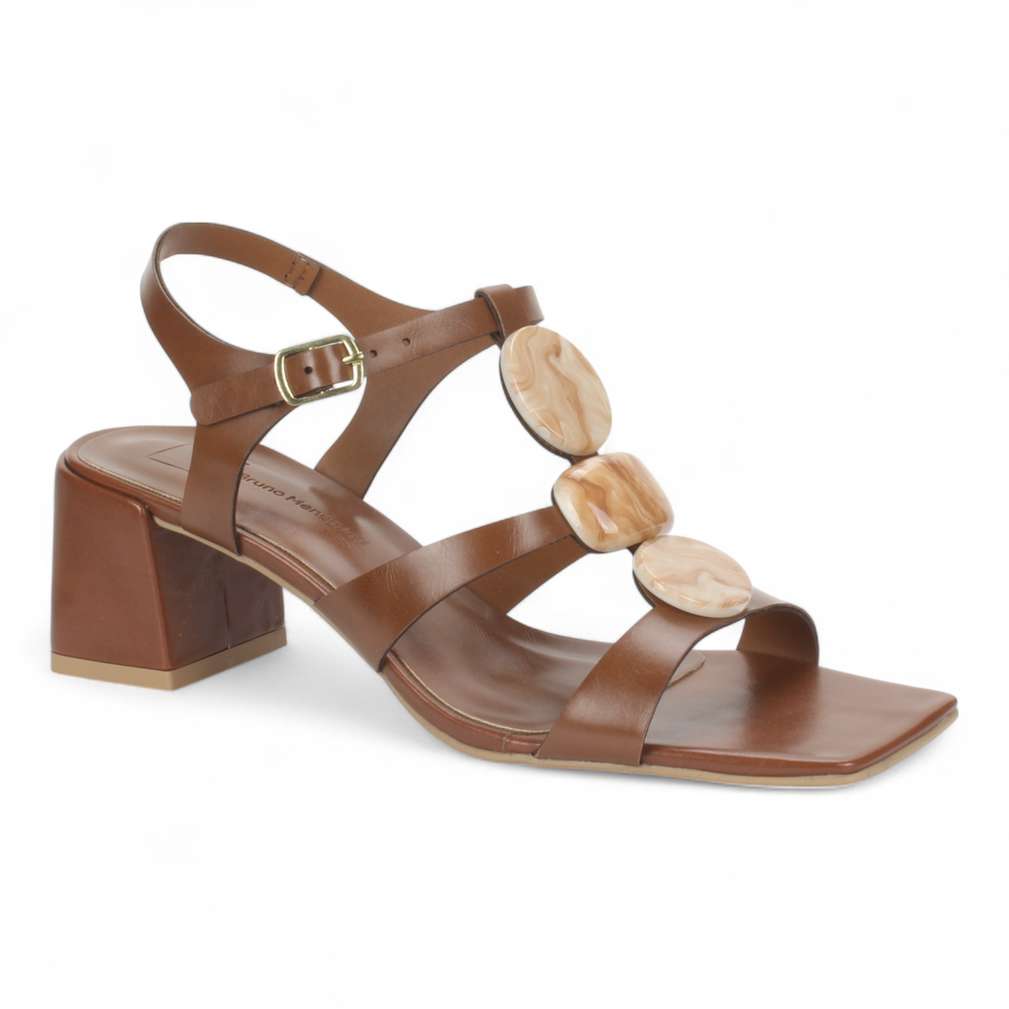 Bruno Menegatti Mabel T Strap Sandal - Brown