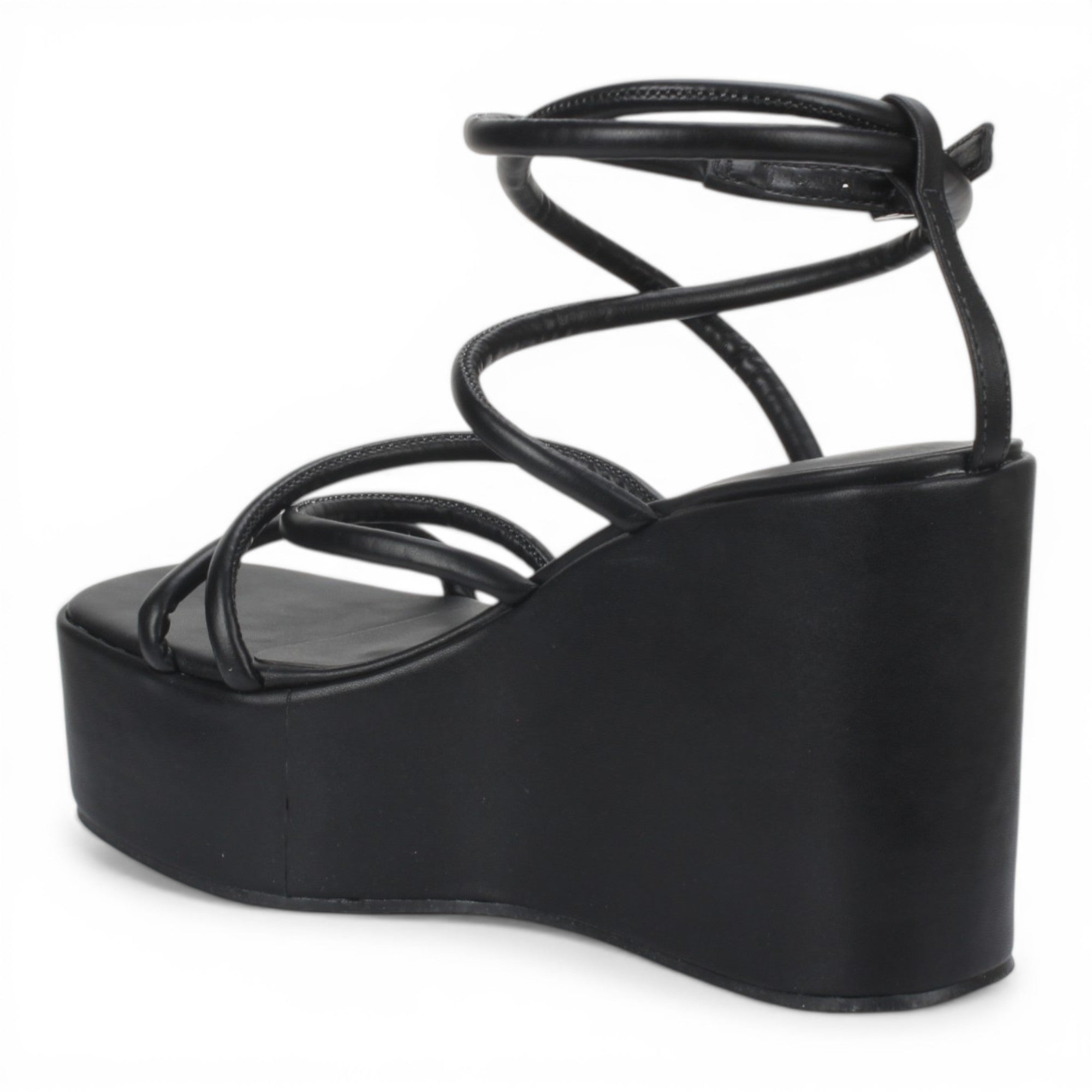 Love Rio Liza Strappy Wedge - Black