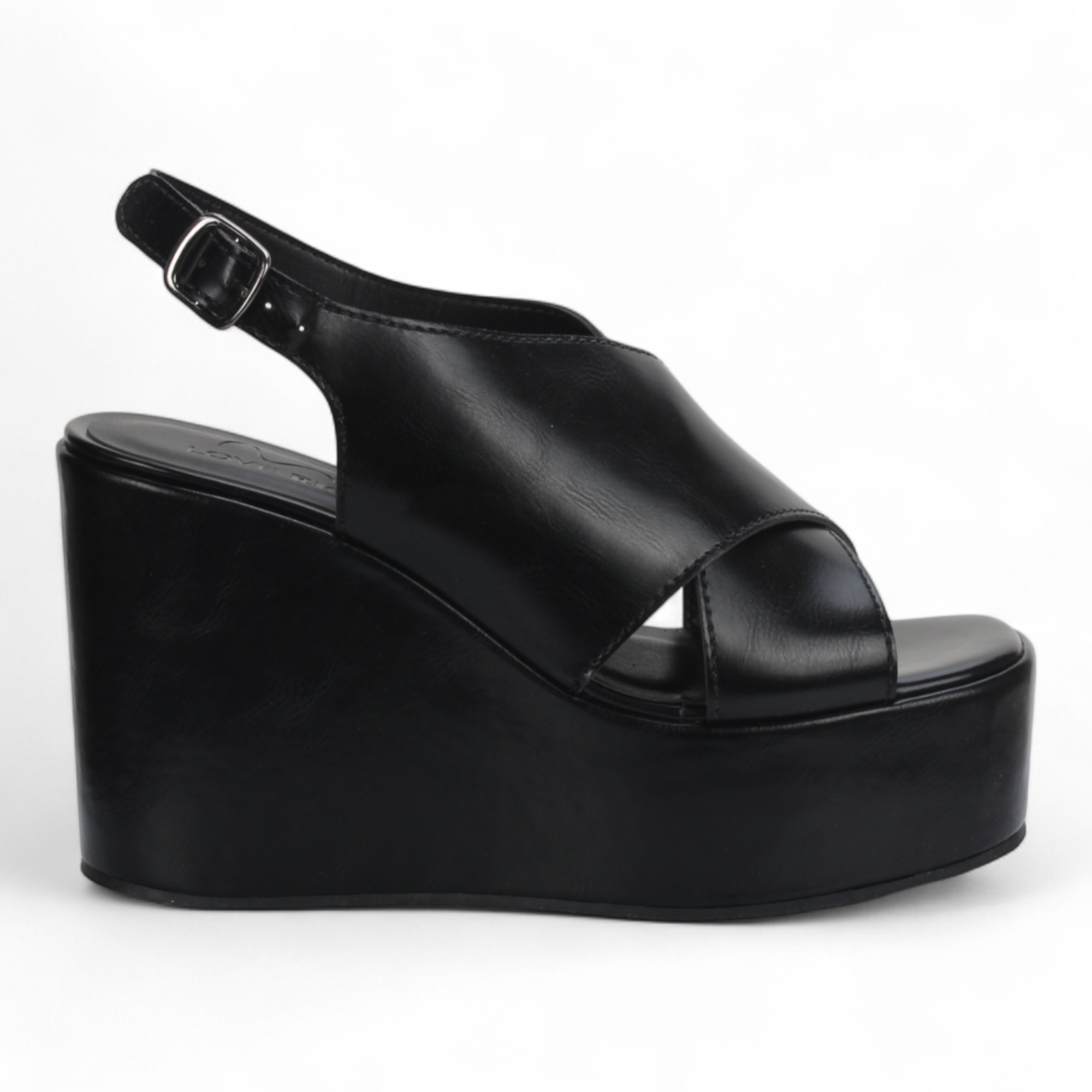 Love Rio Zaza Wedge Sandal - Black