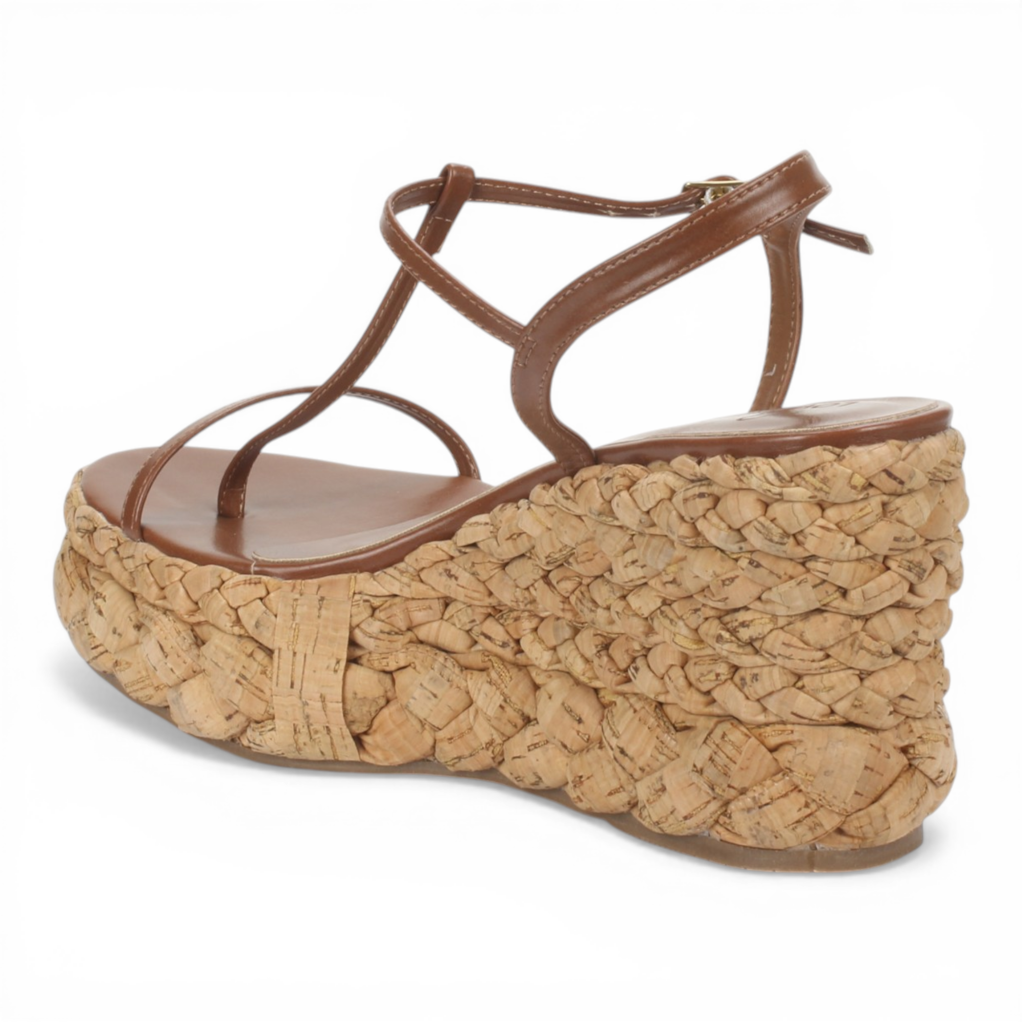 Love Rio Zoe Braided Wedge Sandal - Walnut