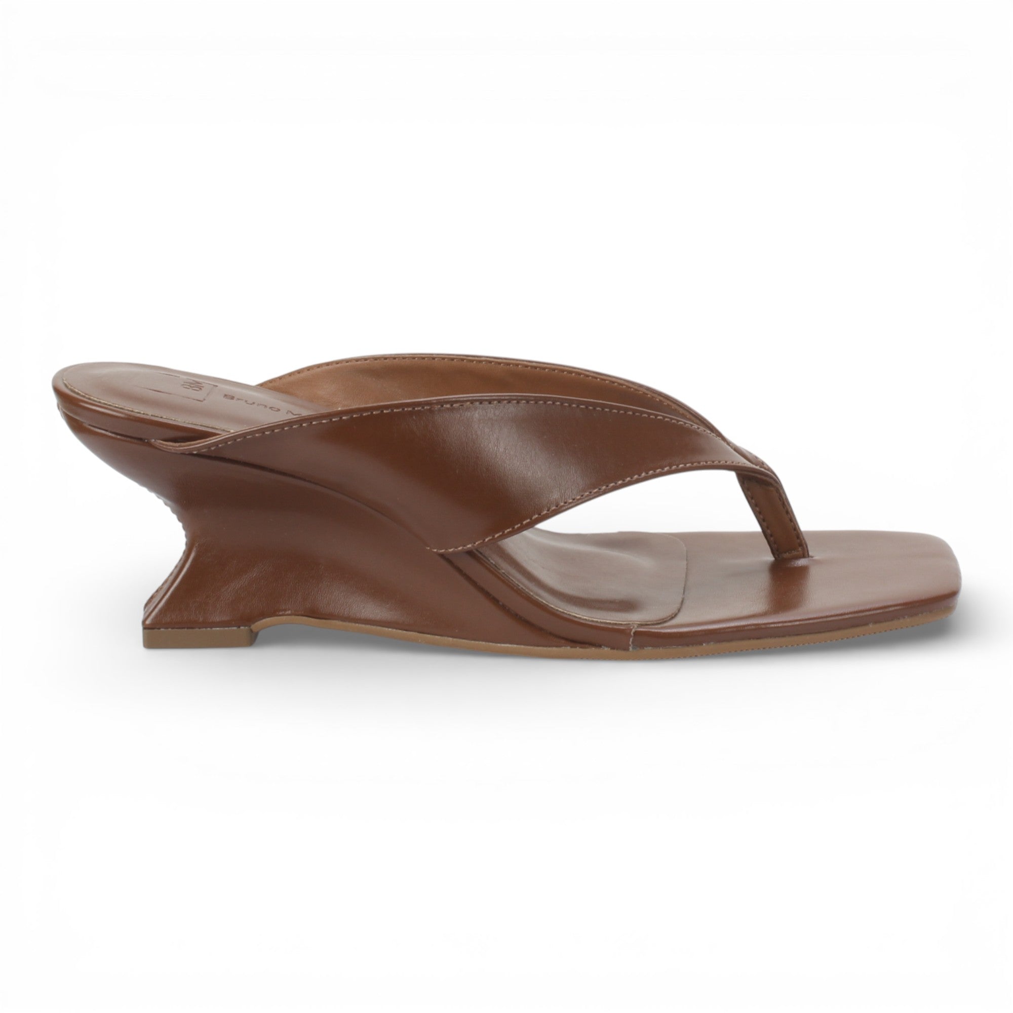 Bruno Menegatti Martine Wedge Thong Sandal - Chocolate