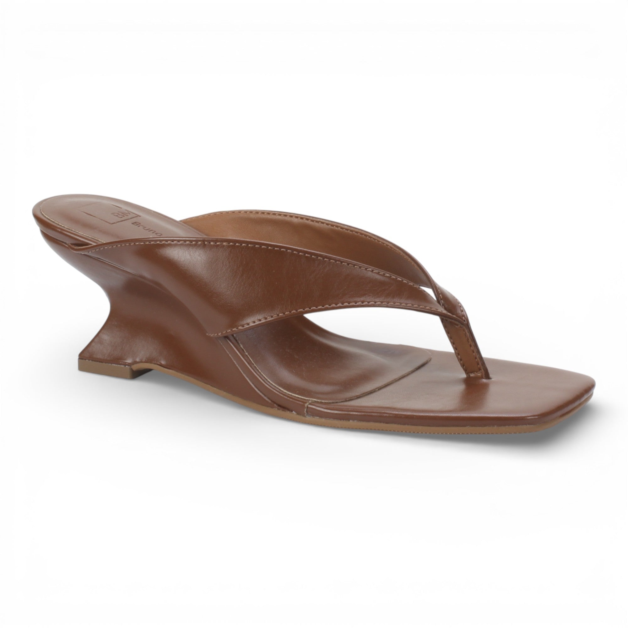 Bruno Menegatti Martine Wedge Thong Sandal - Chocolate