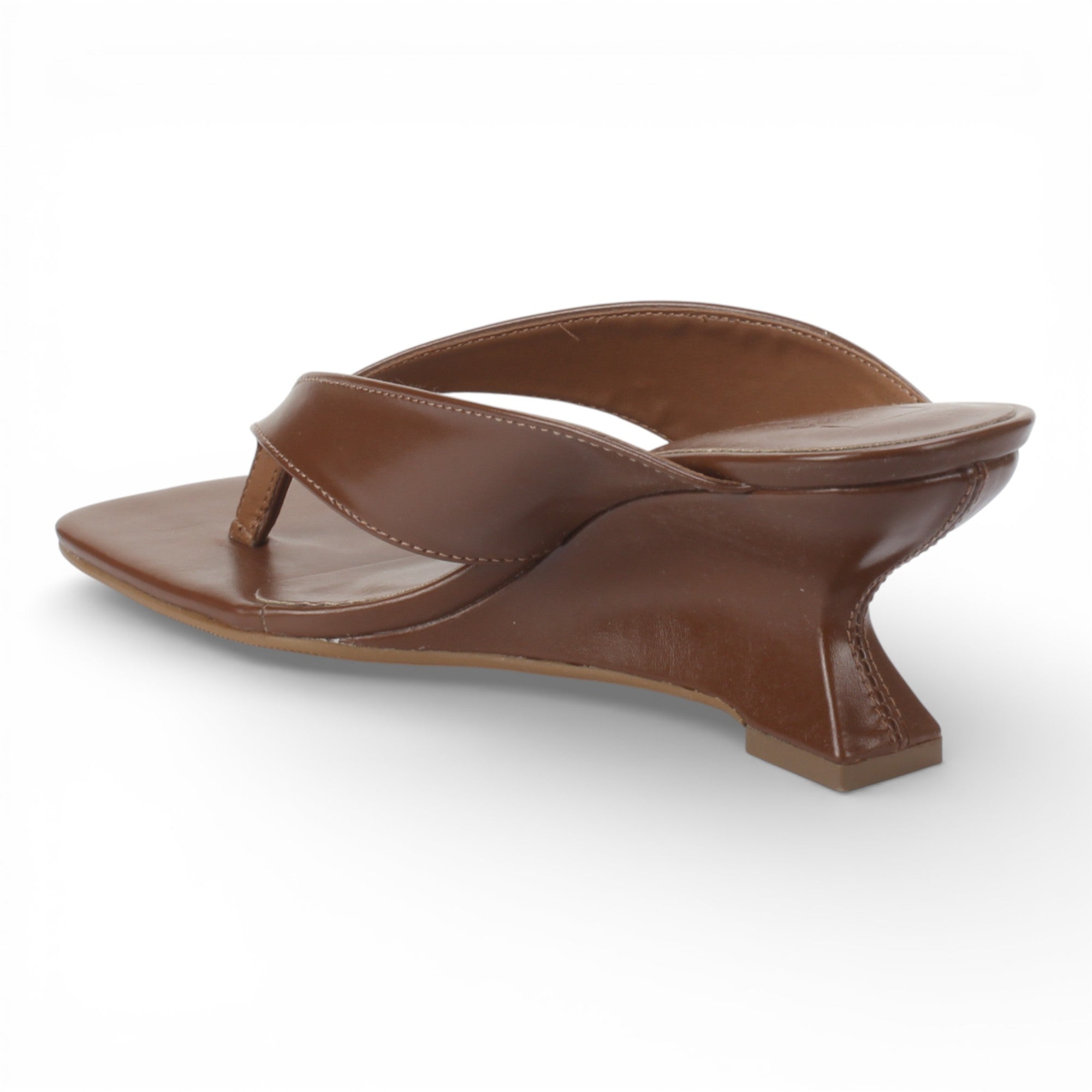 Bruno Menegatti Martine Wedge Thong Sandal - Chocolate
