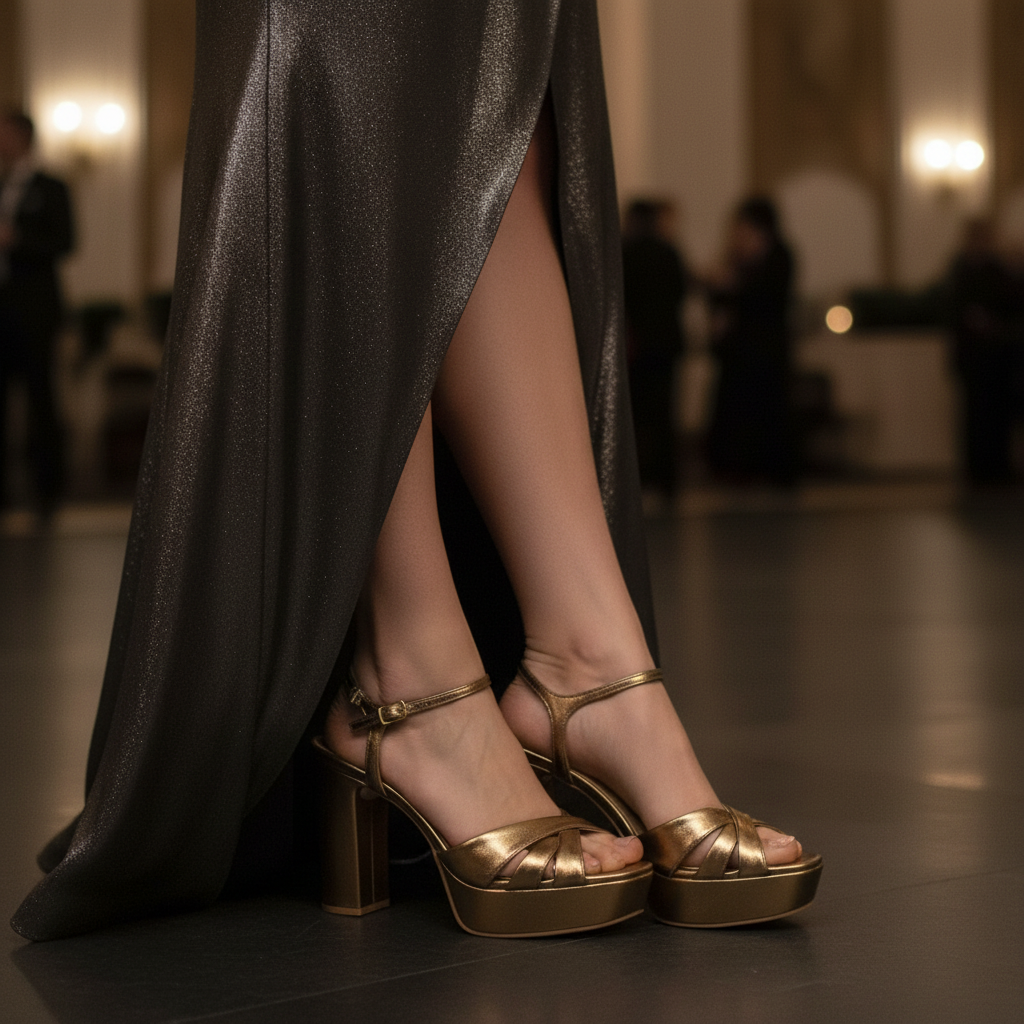 Bruno Menegatti Adelle Leather Dress Sandal - Bronze