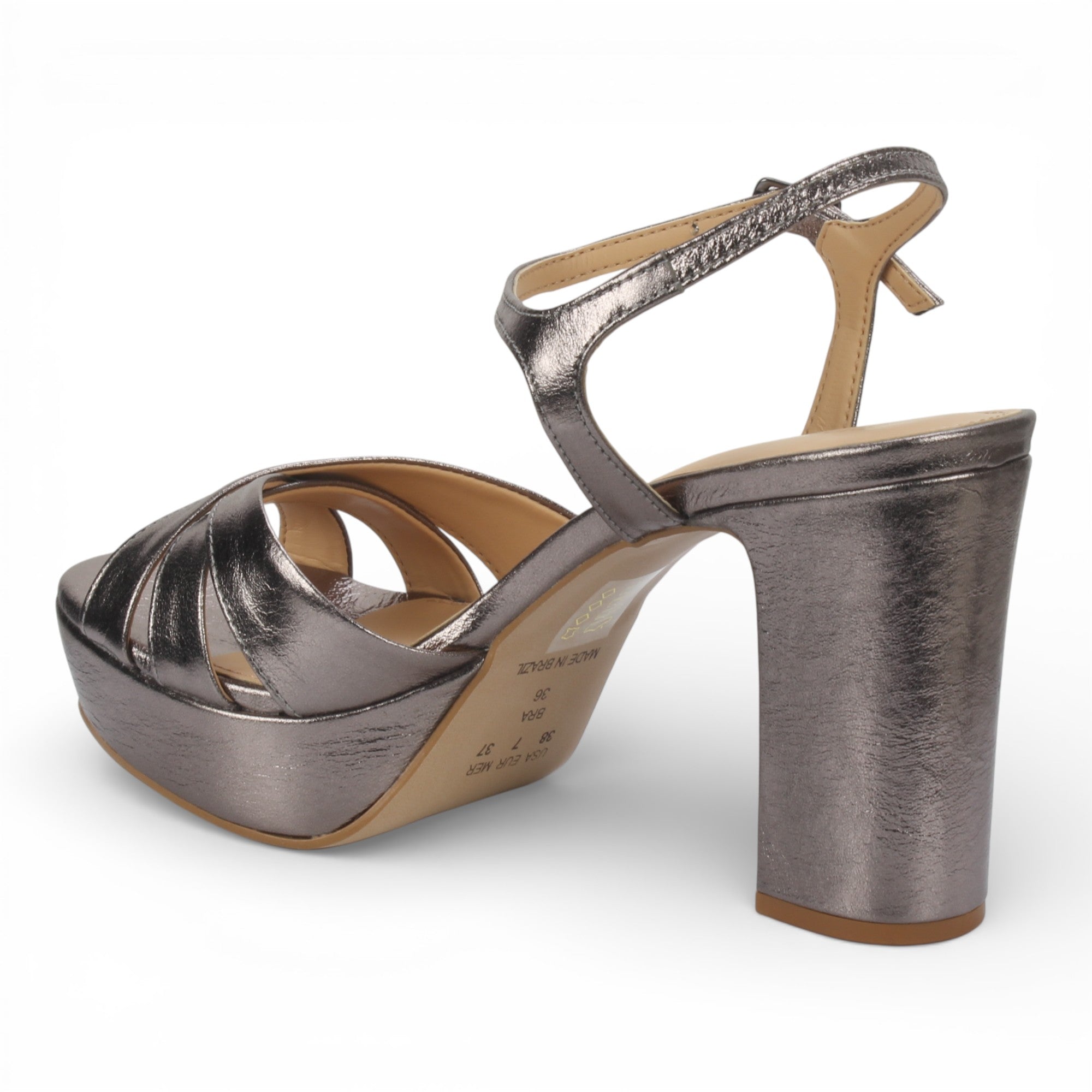 Bruno Menegatti Adelle Leather Dress Sandal - Onix