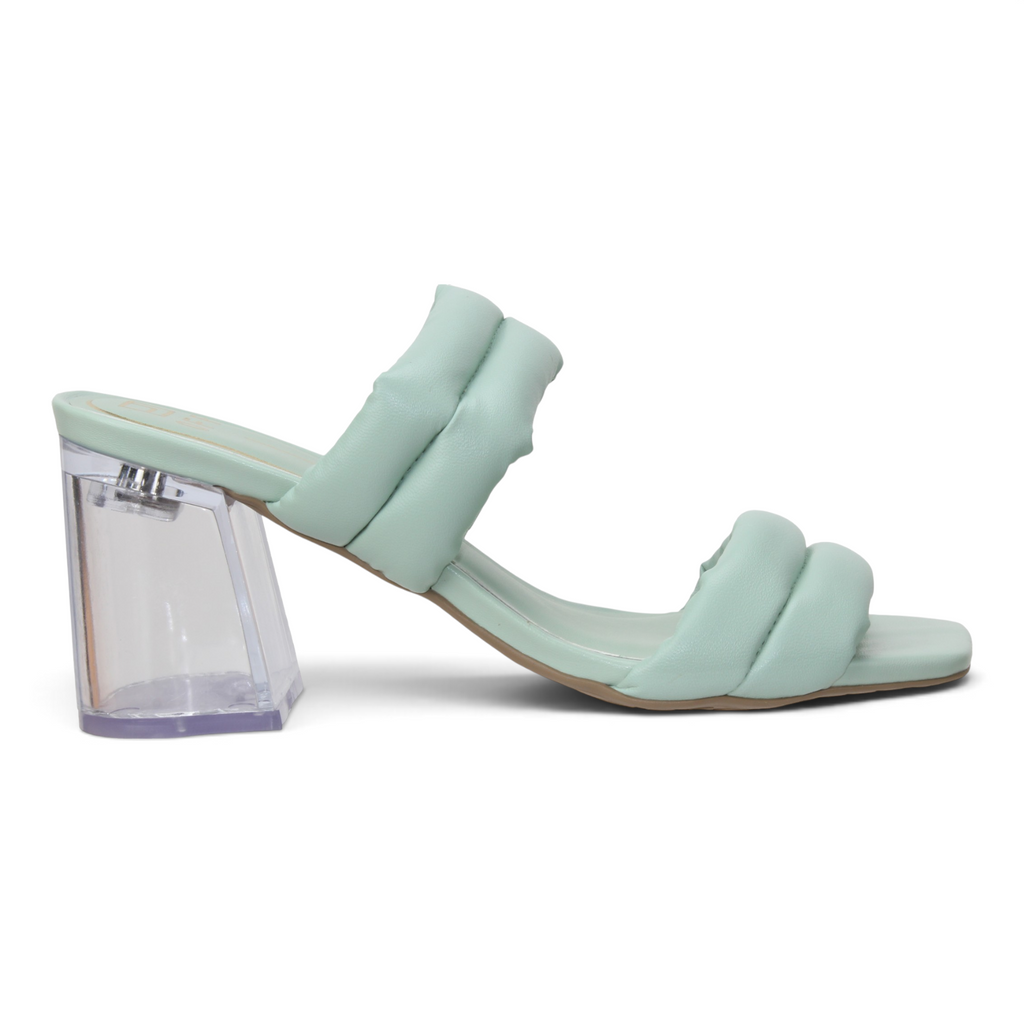 Offline Jolene Clear Heel Sandal - Mint