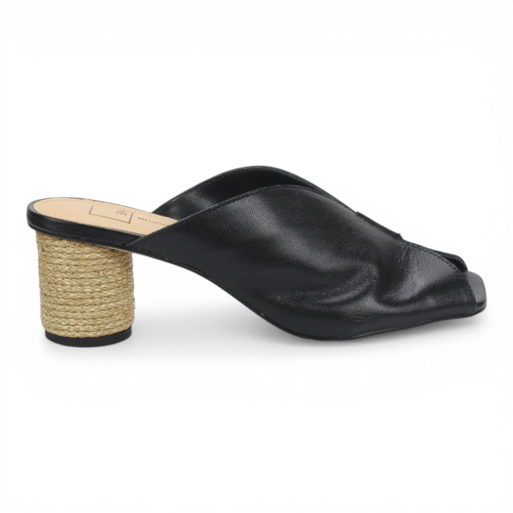 Bruno Menegatti Sophie Mule Slide Sandal Leather - Black