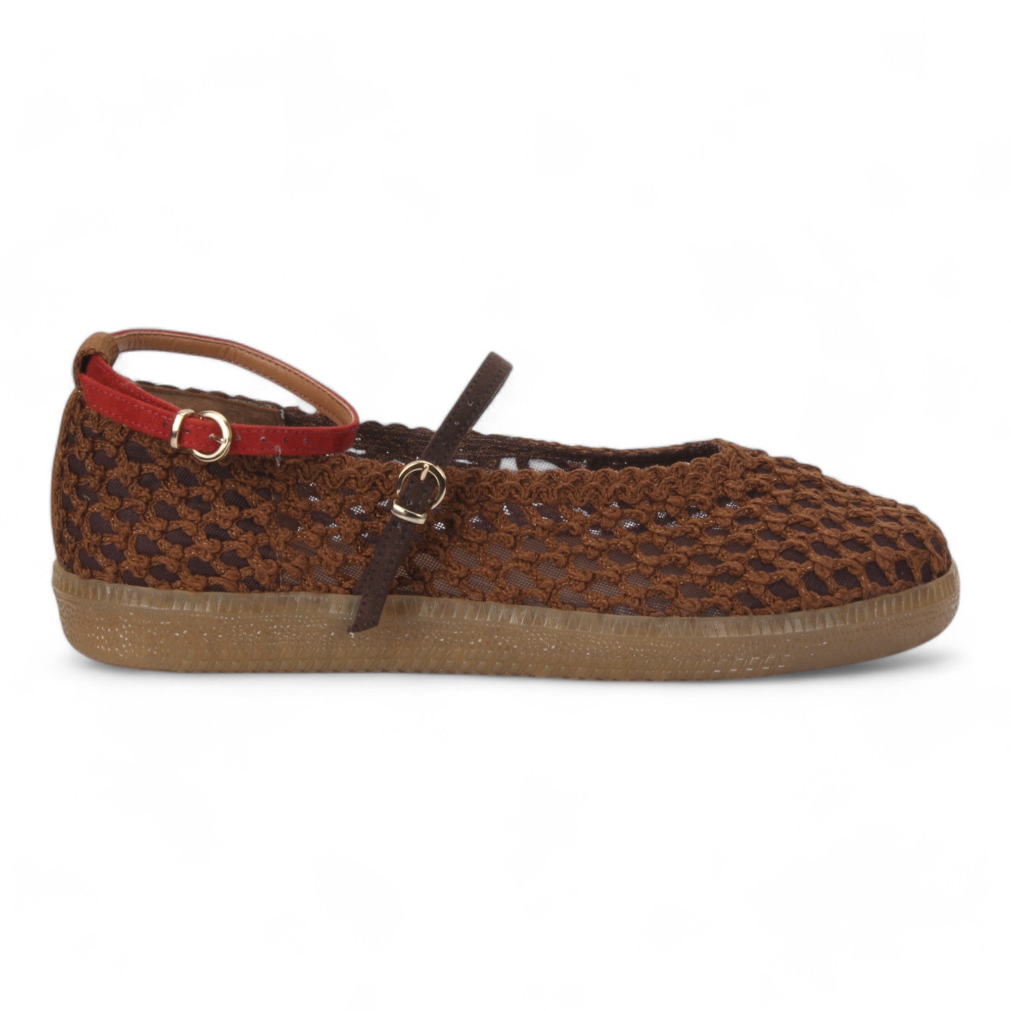 Love Rio Natty Crochet Mary Jane - Coffee