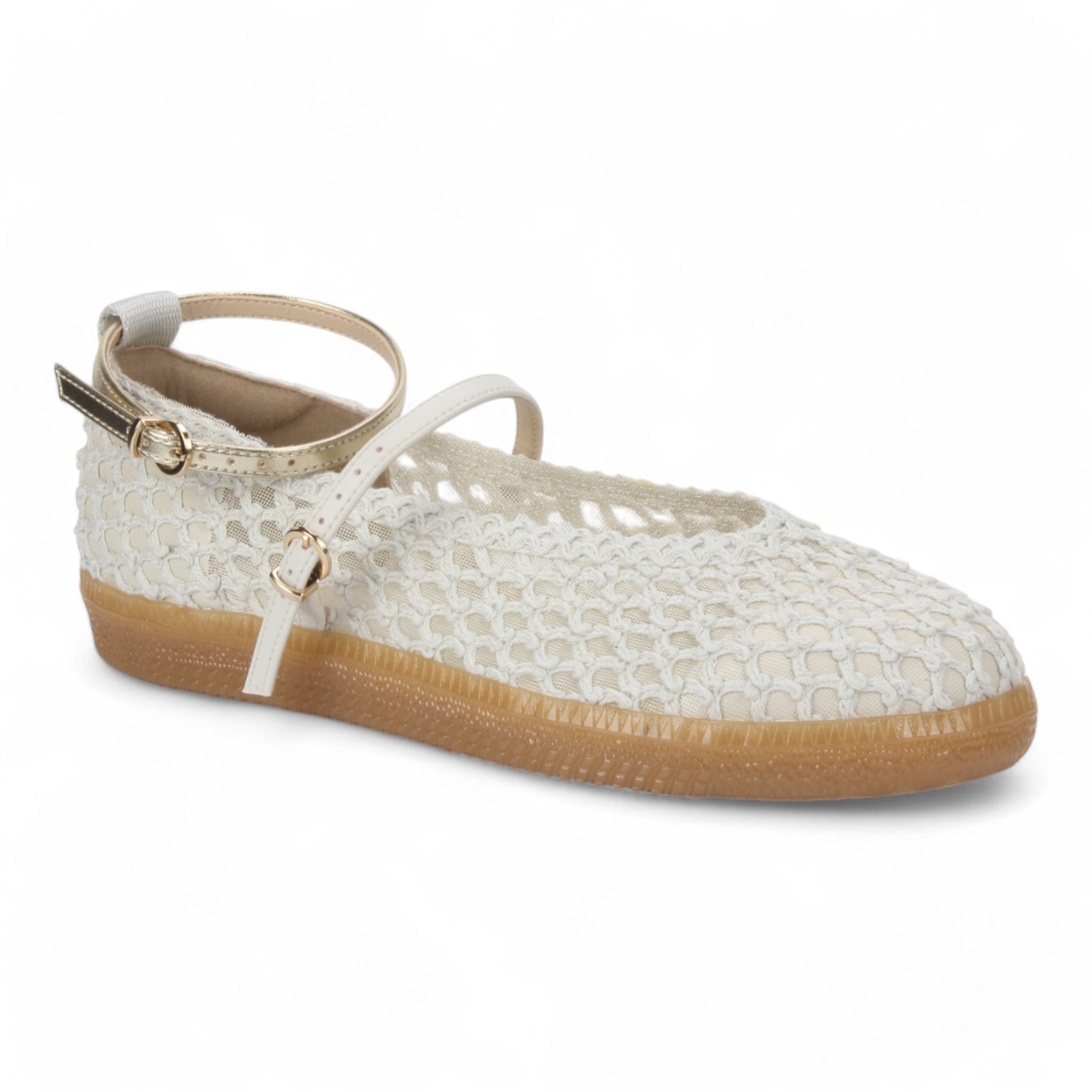 Love Rio Natty Crochet Mary Jane - Off White