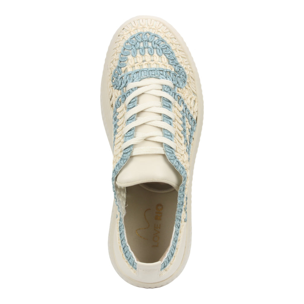 Love Rio Naomi Crochet Sneaker - Blue