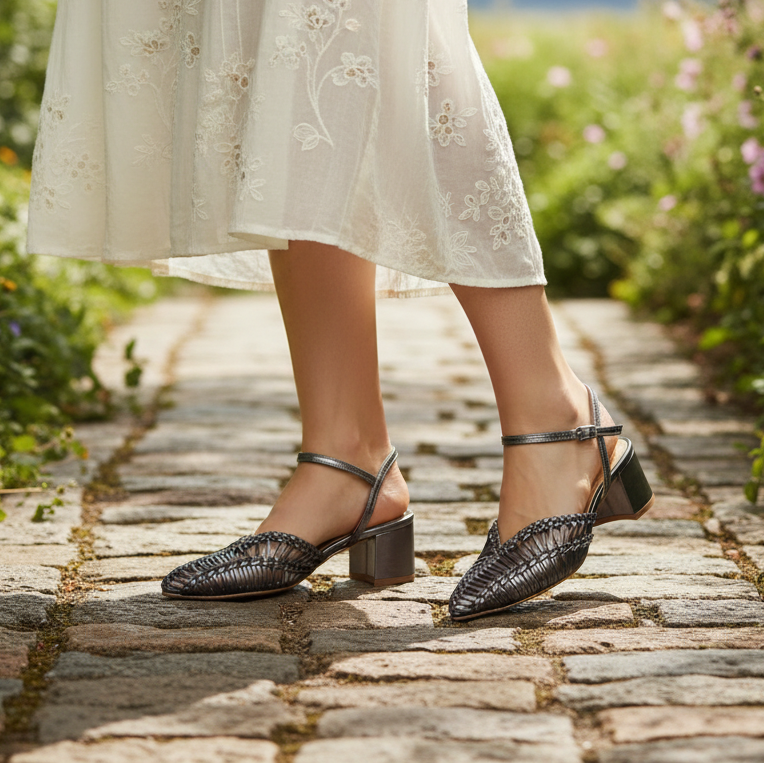 Bruno Menegatti Thrisha Dress Sandal Leather - Carbon
