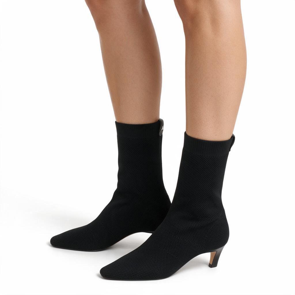 Carrano Knit Bootie - Black