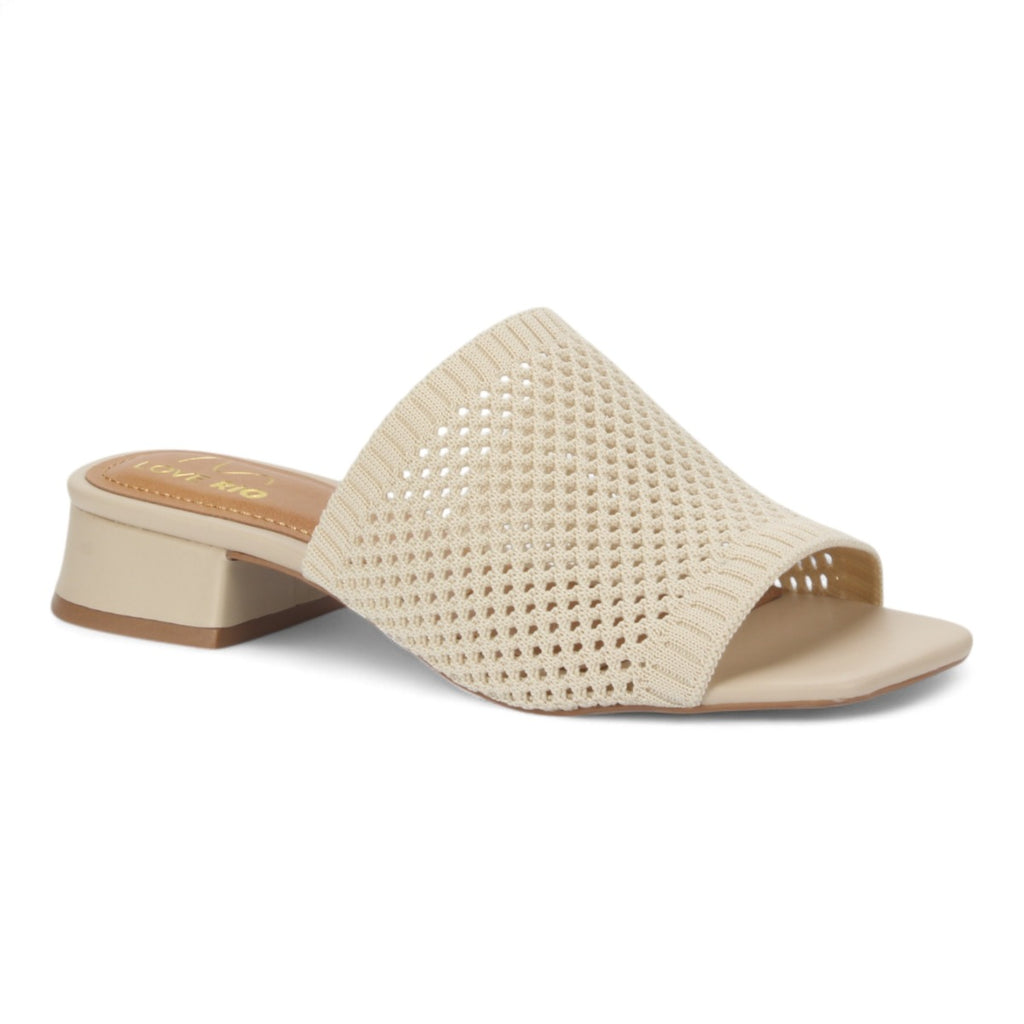 Bruno Menegatti America Mule Knit Sandal - Cream
