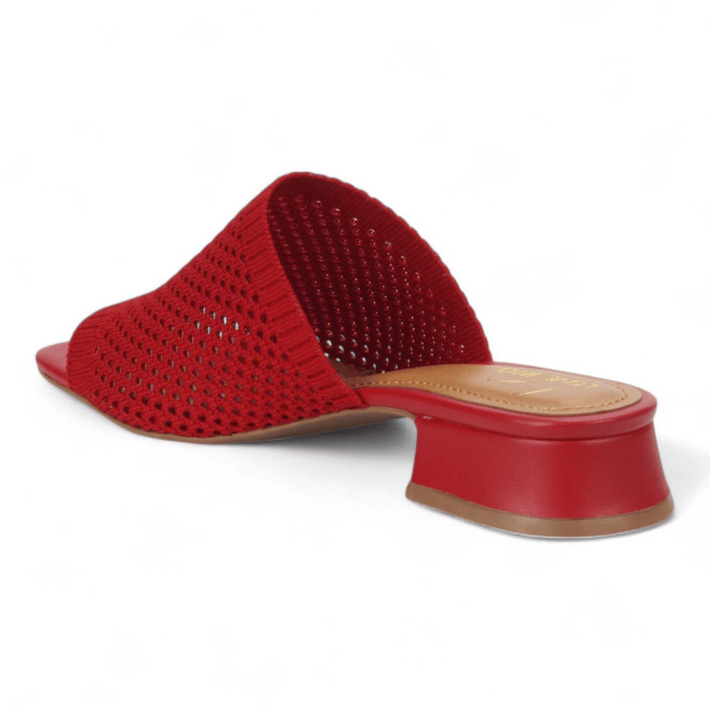 Bruno Menegatti America Mule Knit Sandal - Red