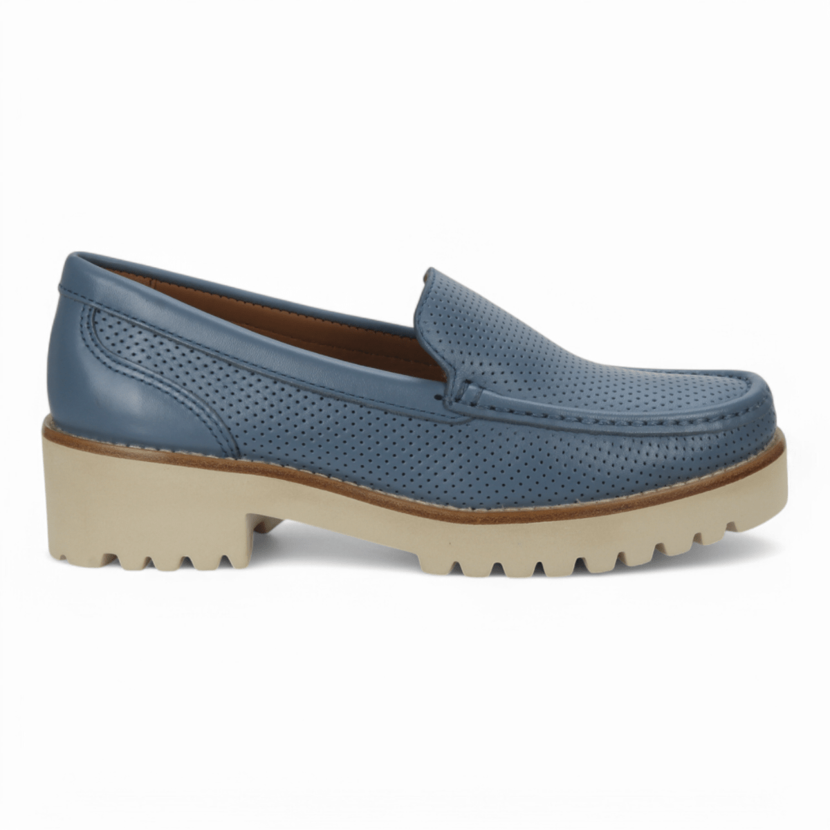 Bruno Menegatti Carrera Leather Loafer - Blue Fairy
