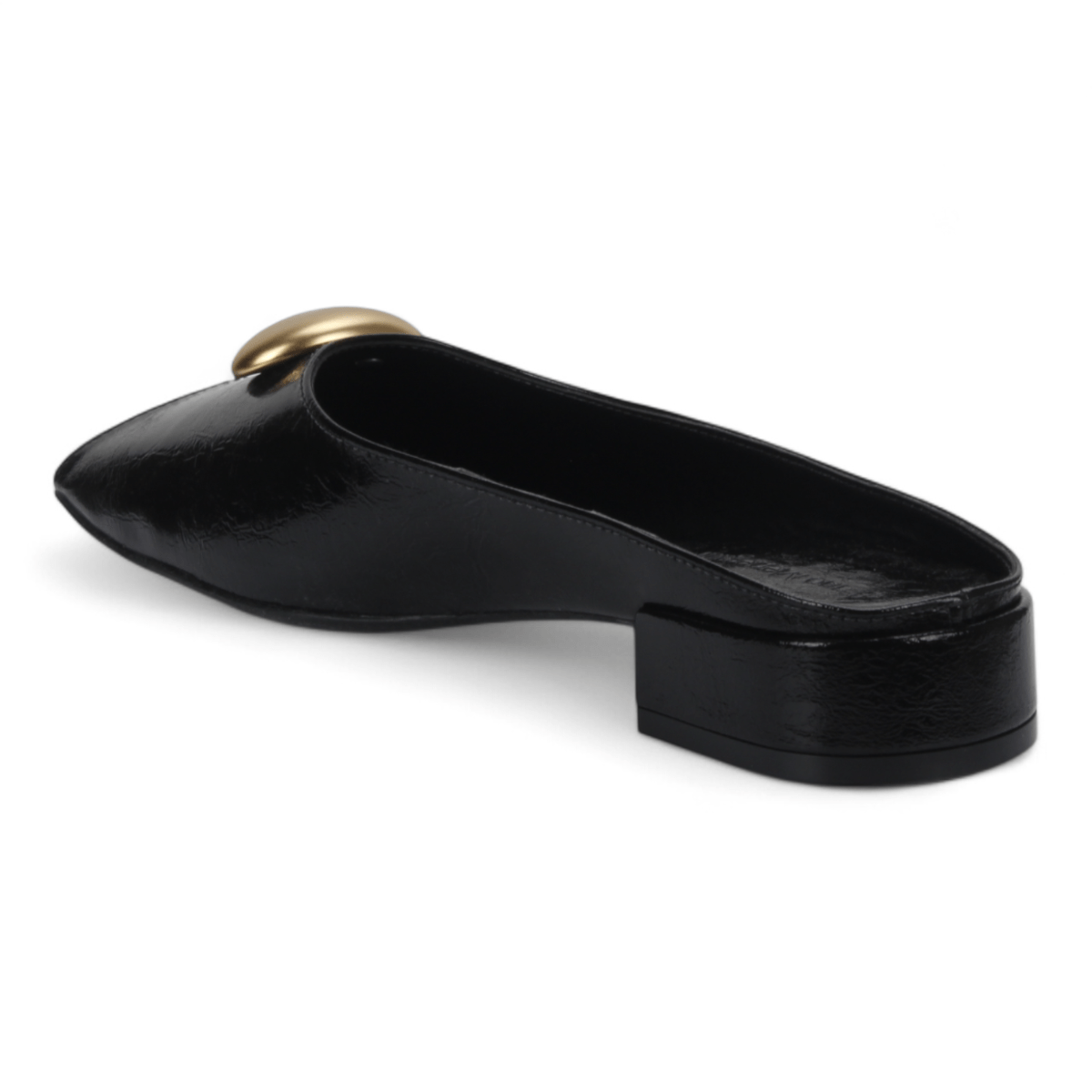 Bruno Menegatti Orly Peep toe Mule Patent Leather - Black