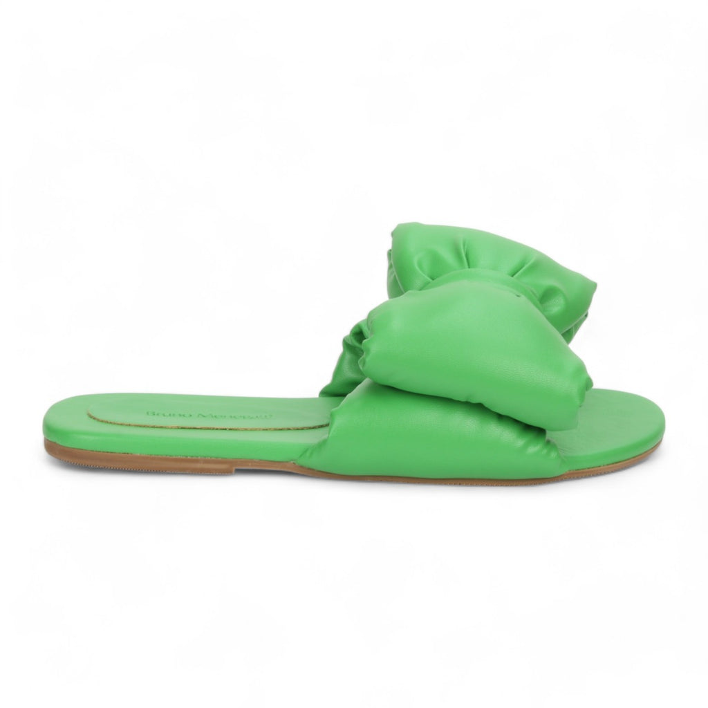 Bruno Menegatti Patti Super Bow Flat Sandal - Green