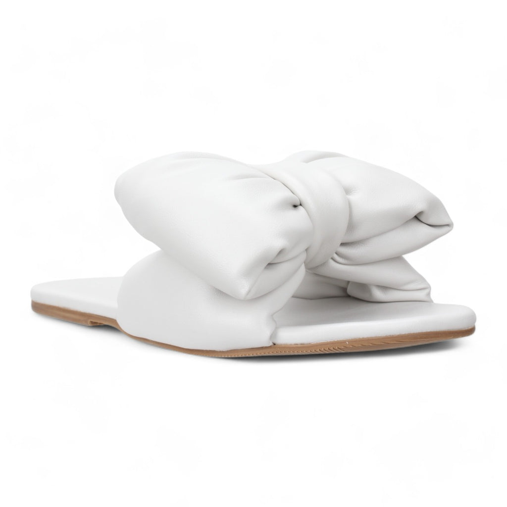 Bruno Menegatti Patti Super Bow Flat Sandal - Off White